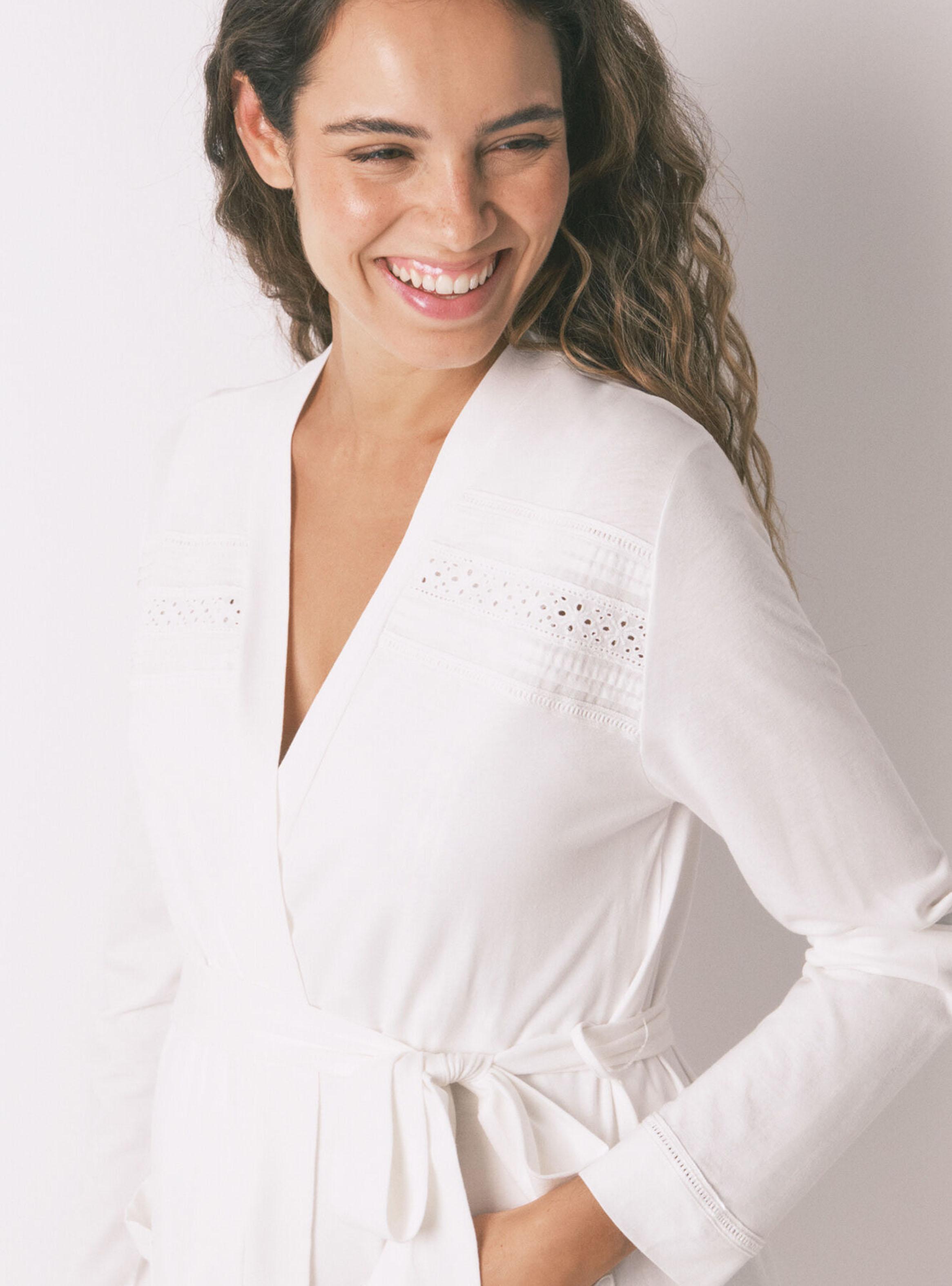 Bata Larga Maternity Clásico-3