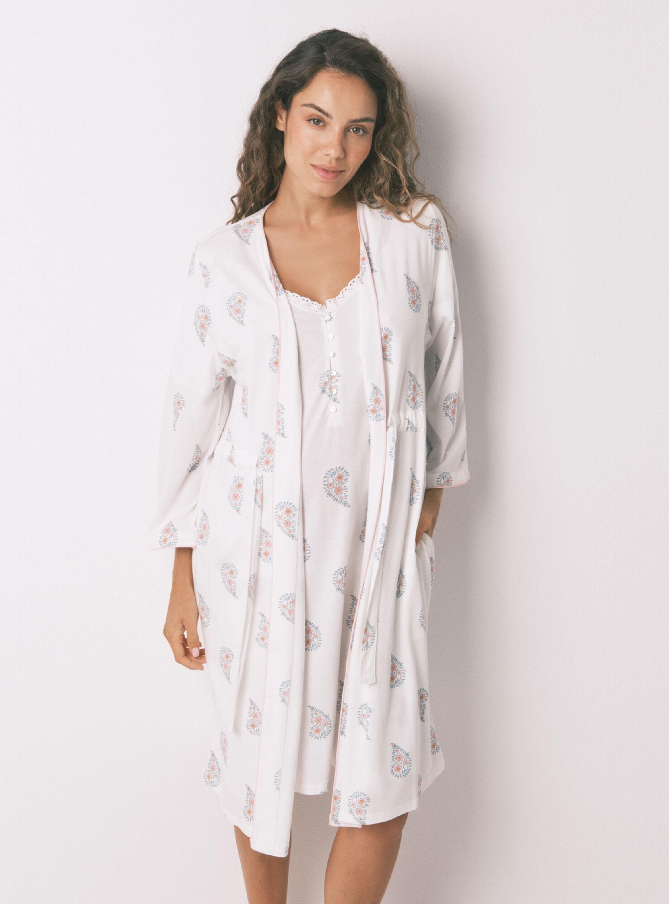 Bata Larga Maternity Print Sello-2