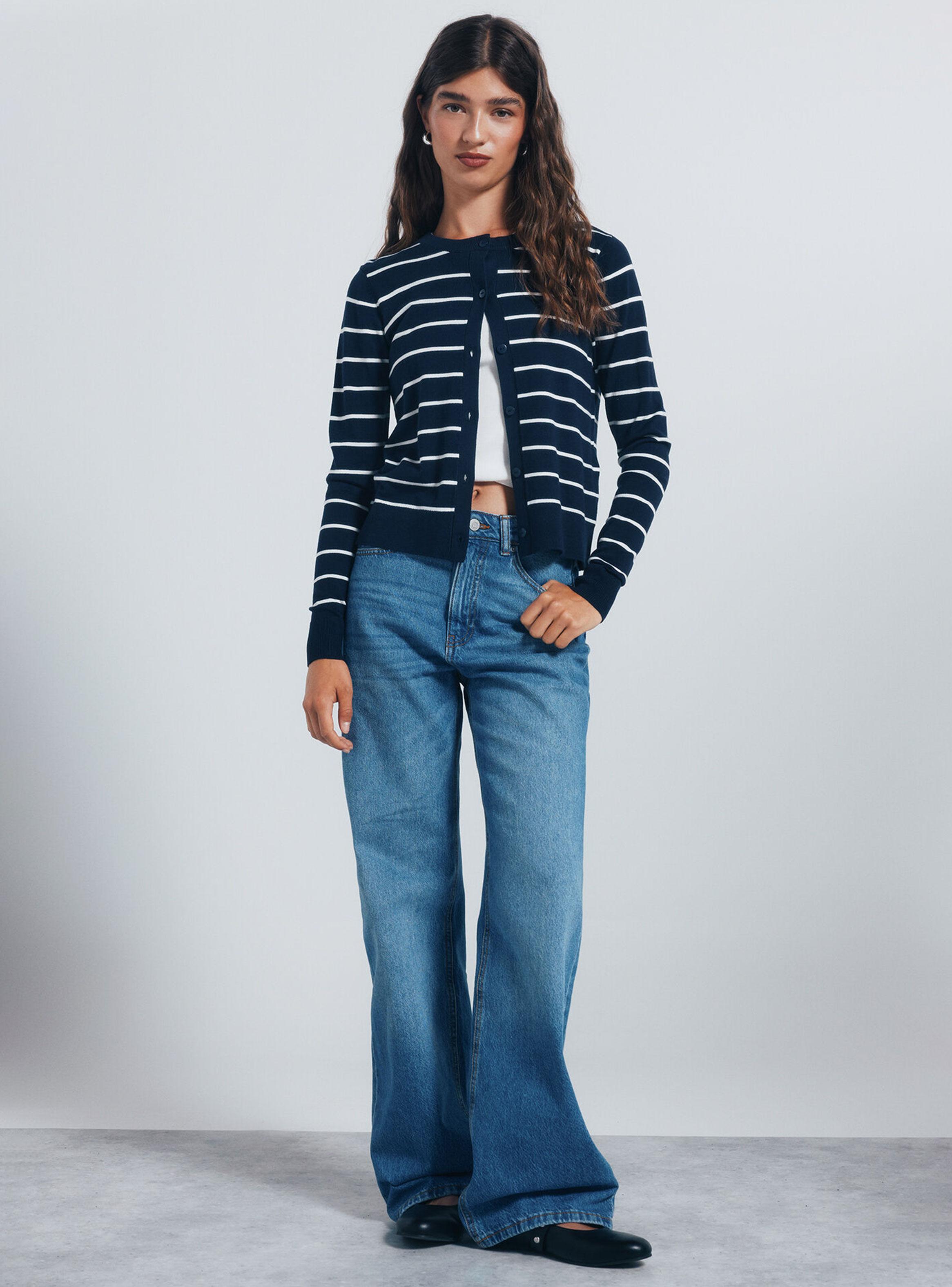 Cárdigan Botones Cuello Redondo Viscosa-3