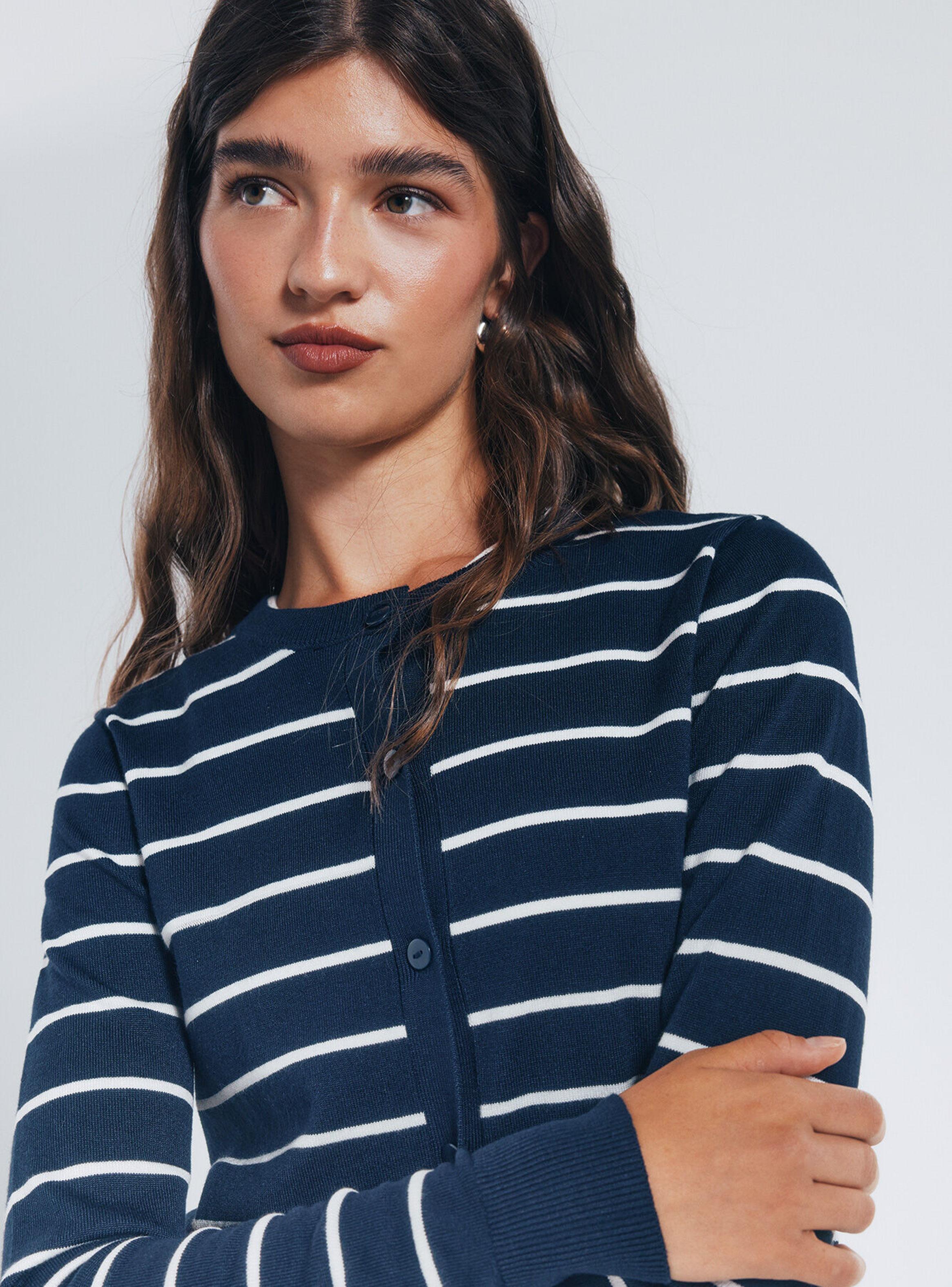 Cárdigan Botones Cuello Redondo Viscosa-2