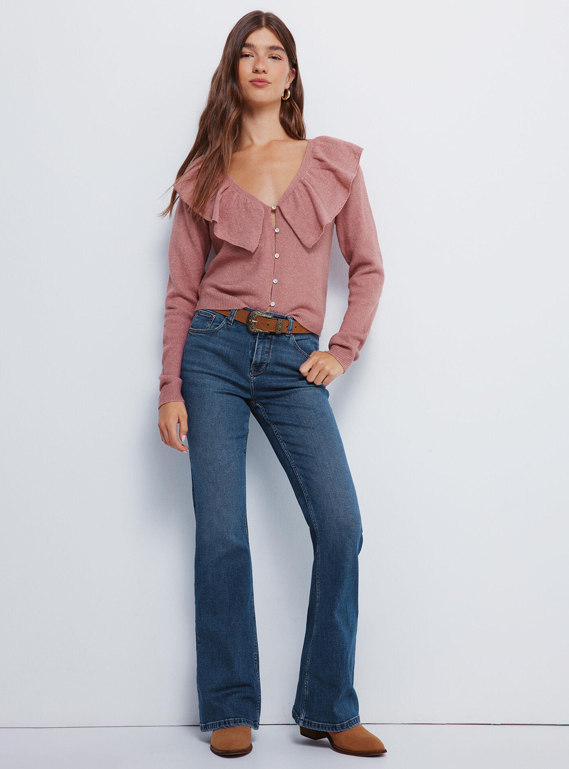 Cárdigan Escote Volante-3