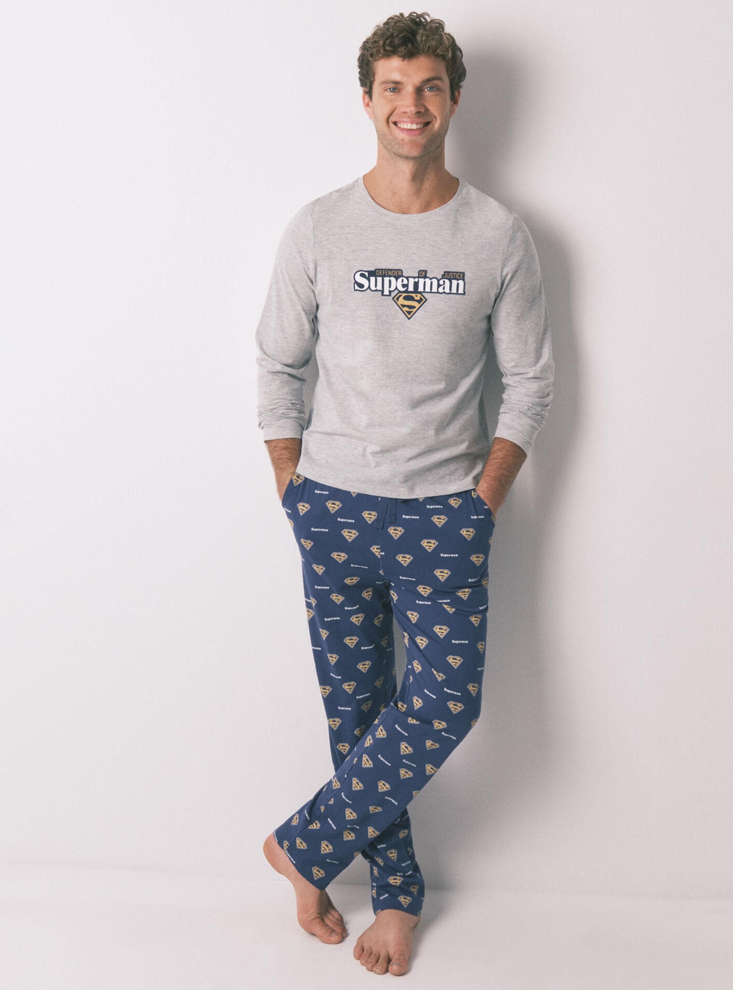 Pijama Largo Algodón Superman-0