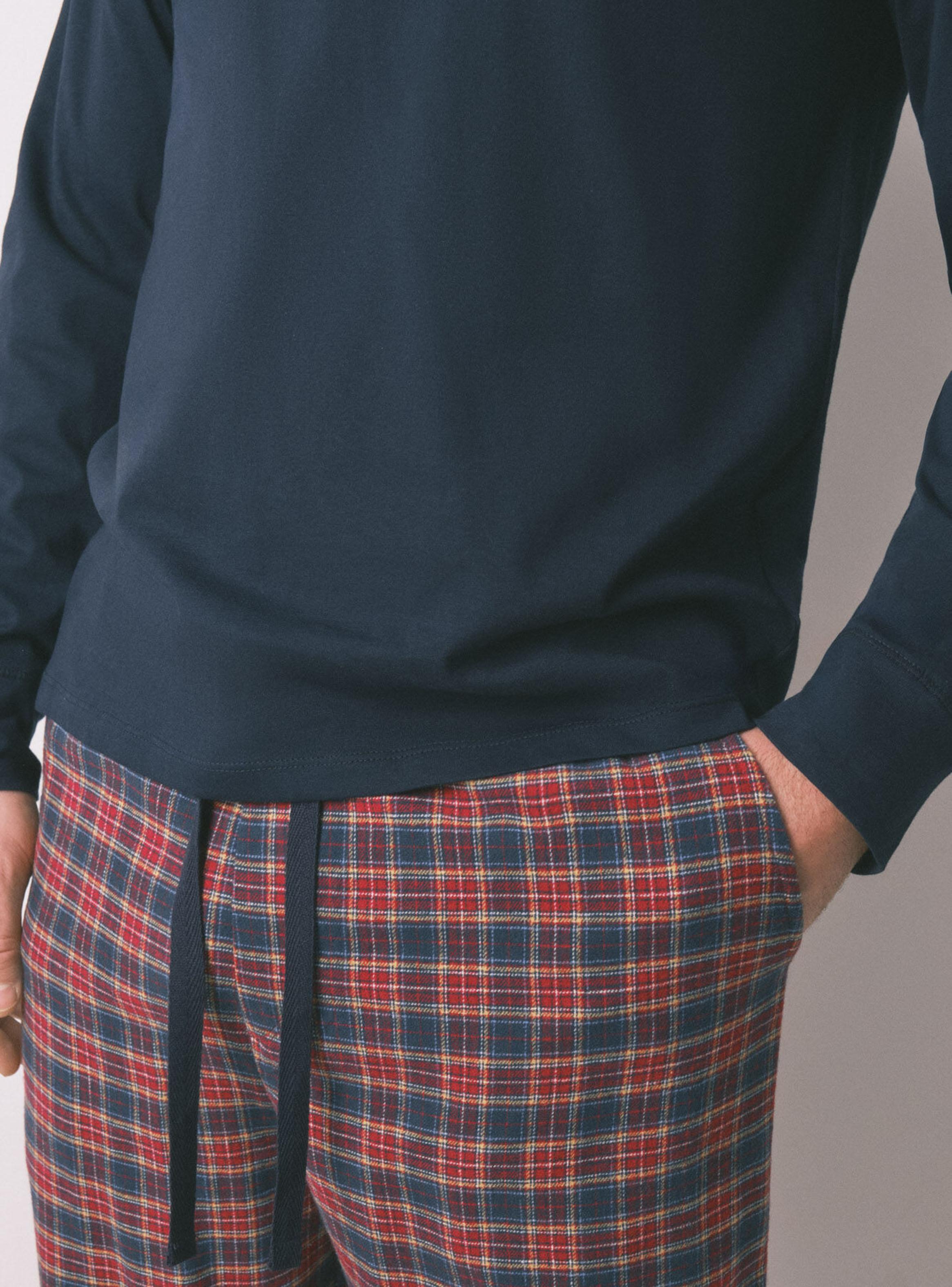 Pijama Cuadros Algodón-2