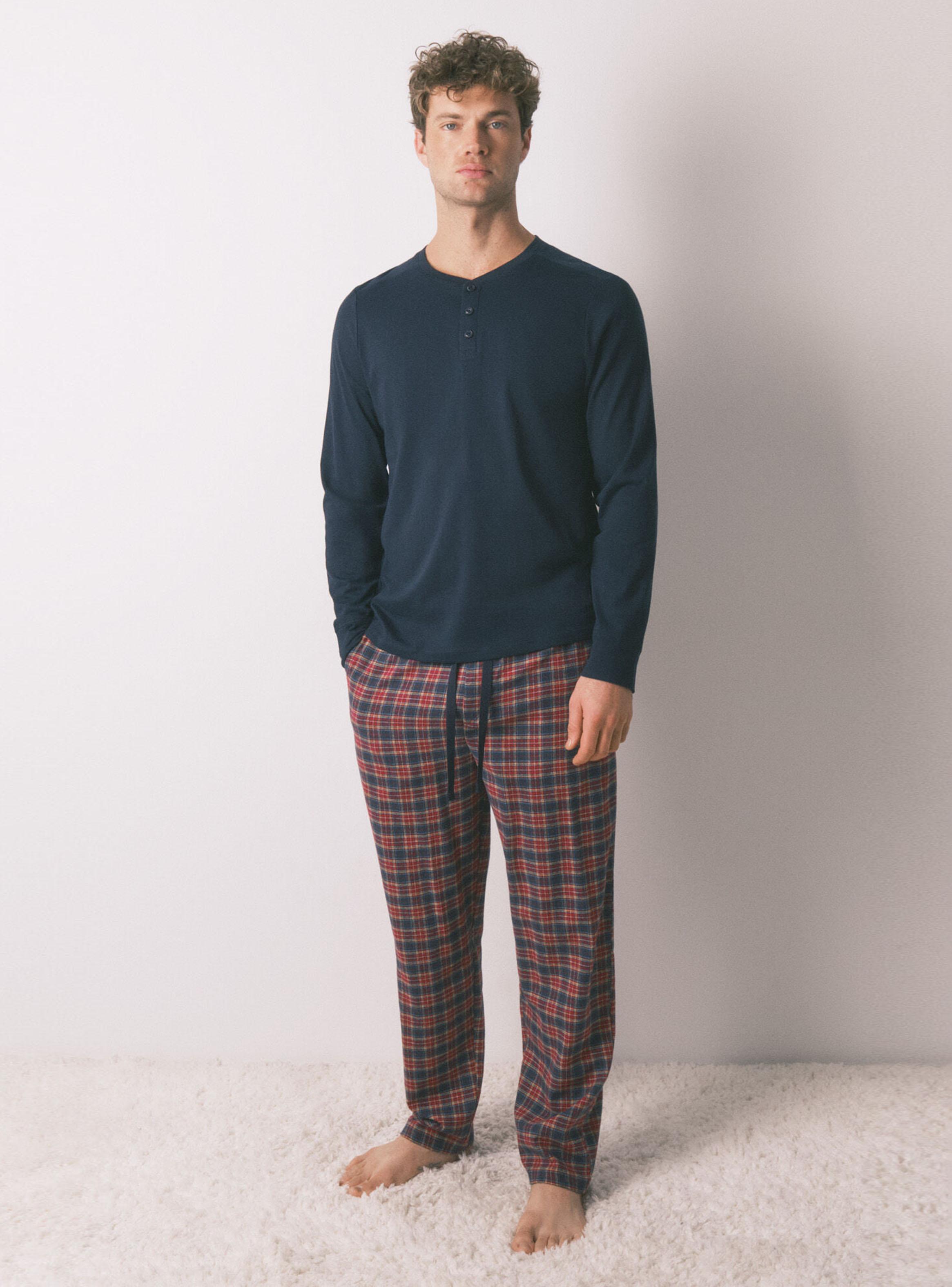 Pijama Cuadros Algodón-3