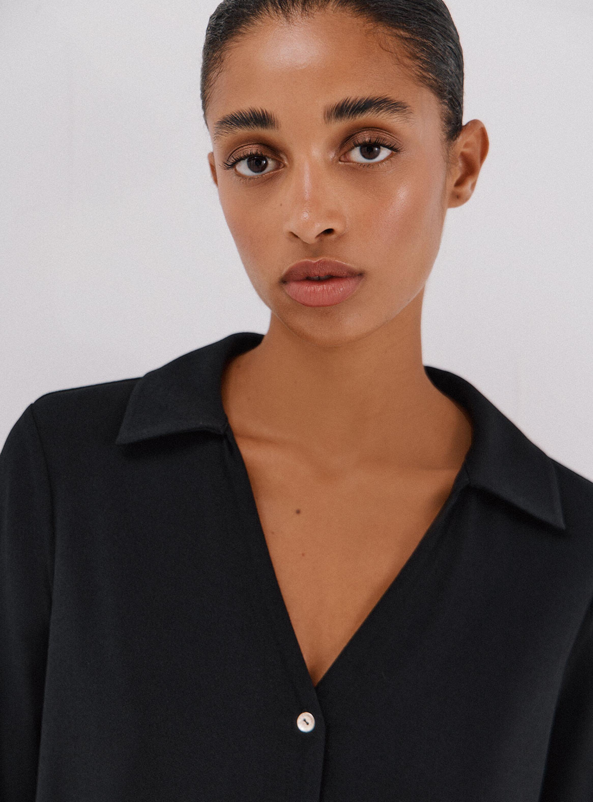 Blusa Elástica Botones-3