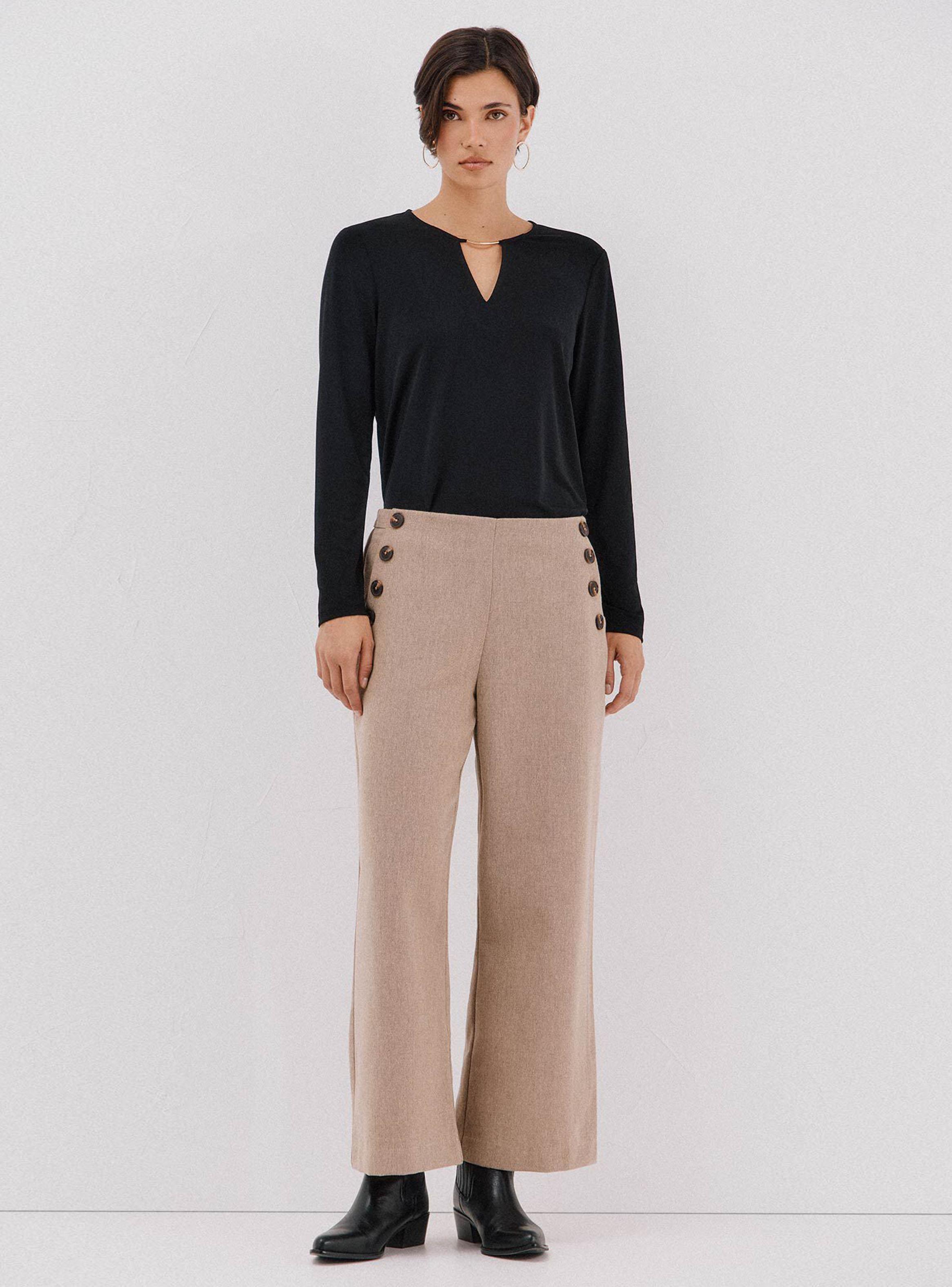 Top Pieza Dorada Escote-5