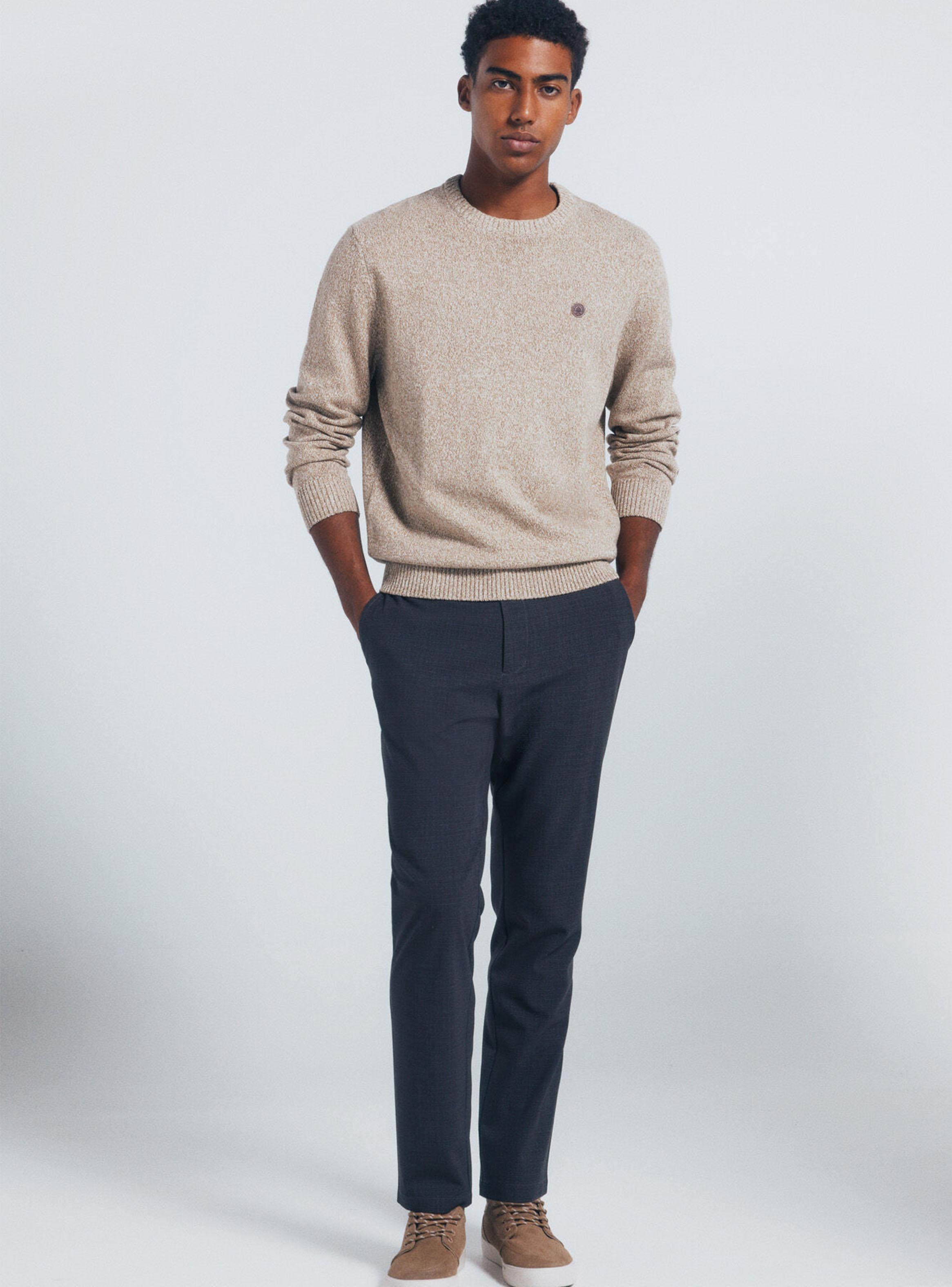 Chaleco Cuello Redondo Liso Fantasía Torzal-3