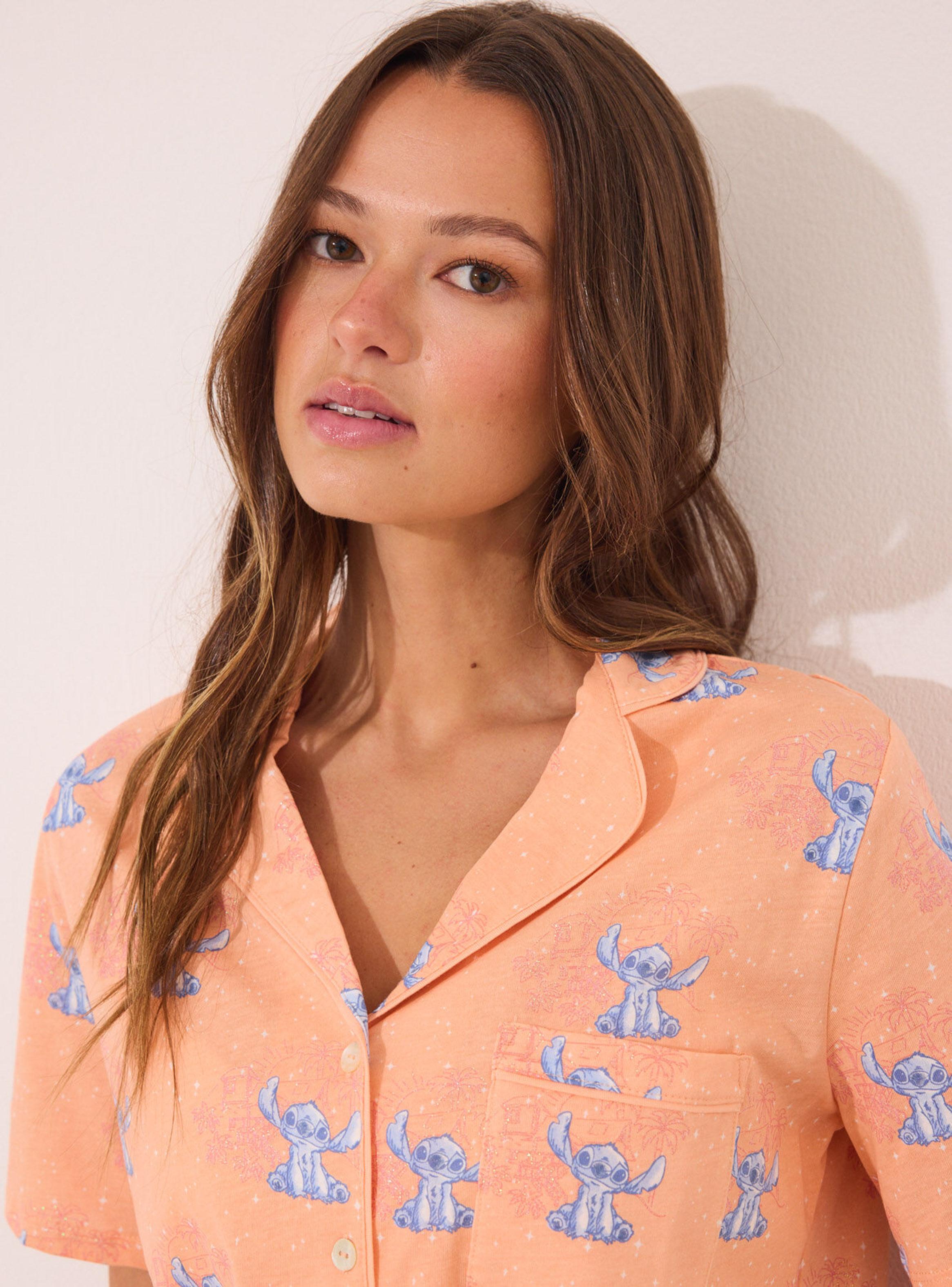 Pijama Camisero Lilo & Stitch Algodón-4