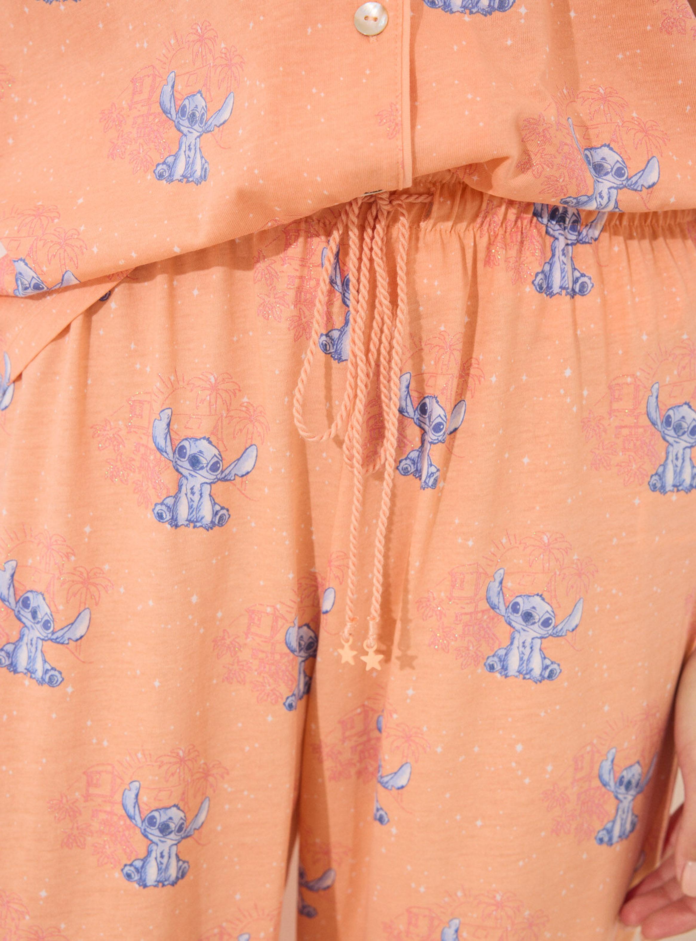 Pijama Camisero Lilo & Stitch Algodón-5