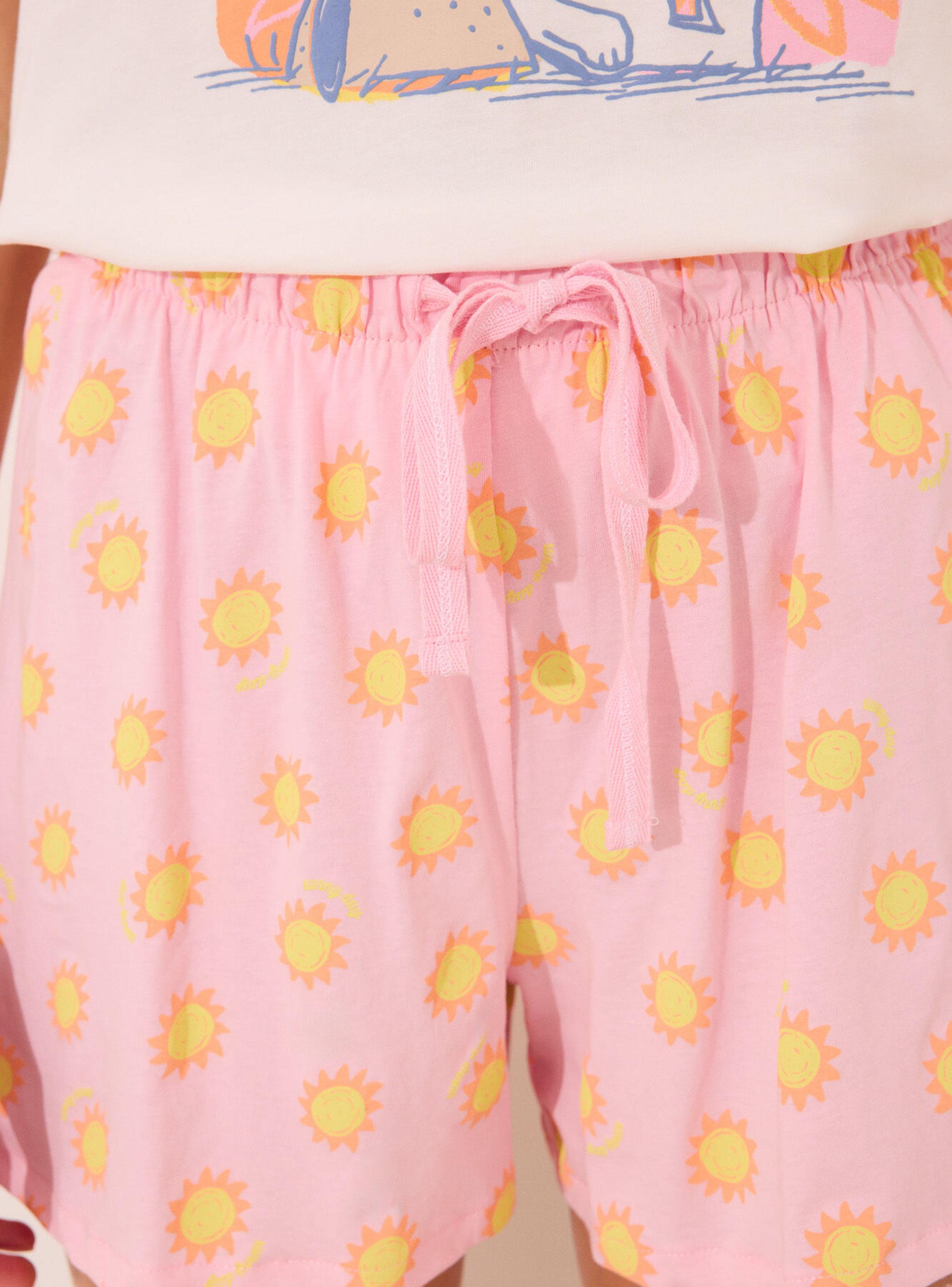 Pijama Corto Algodón Snoopy Soles-4