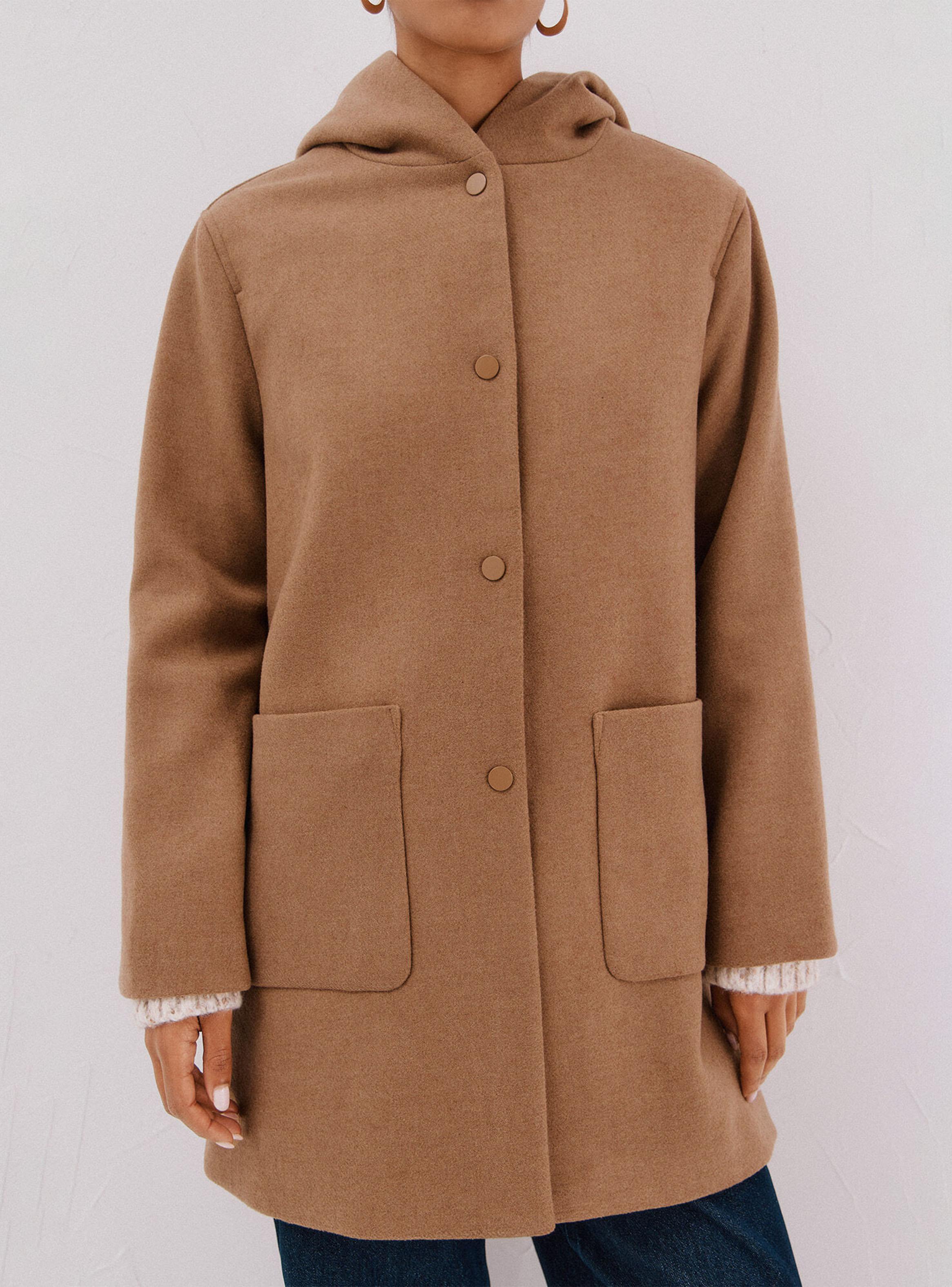 Abrigo Paño Capucha Color-3