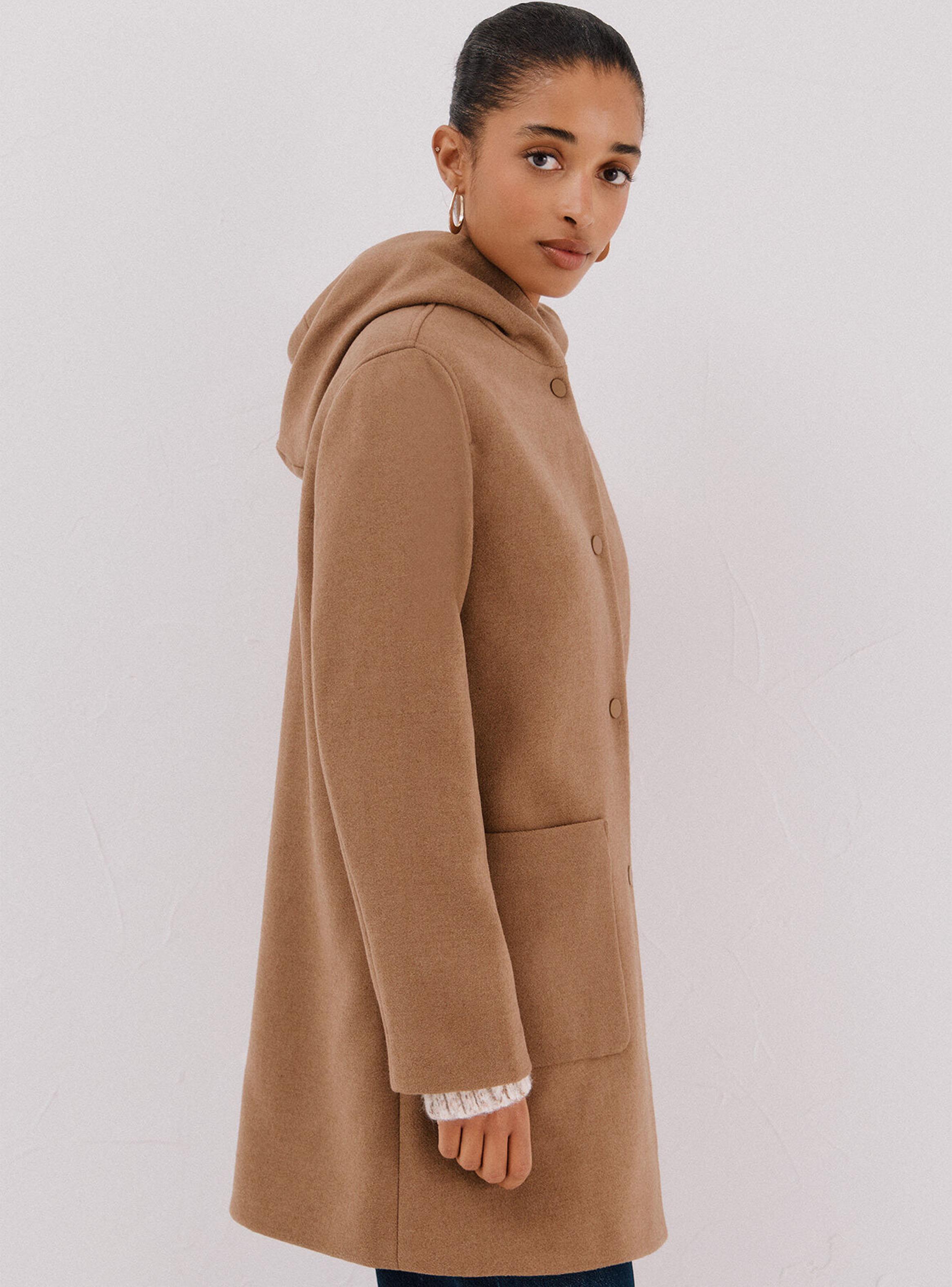 Abrigo Paño Capucha Color-2