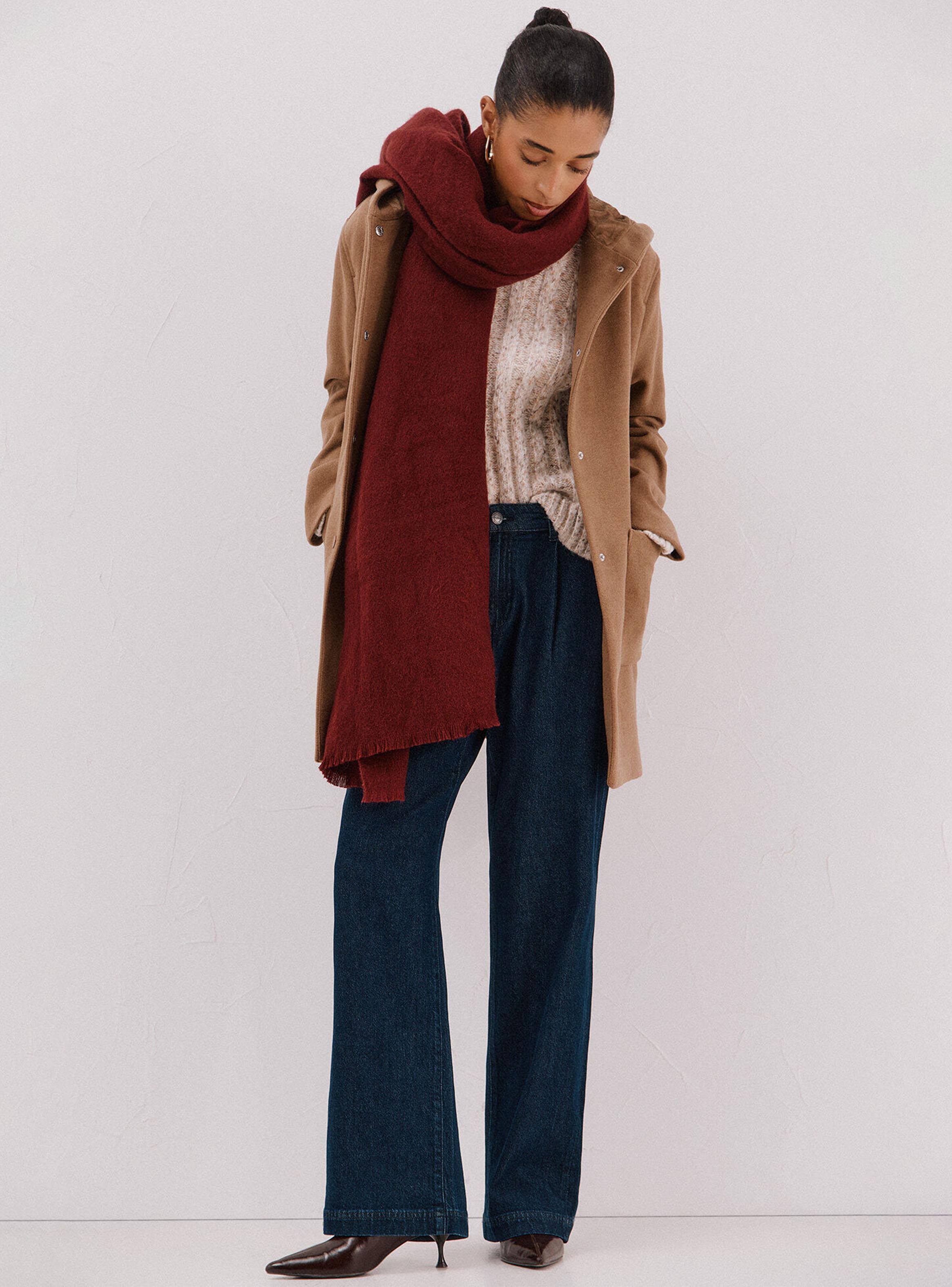 Abrigo Paño Capucha Color-4