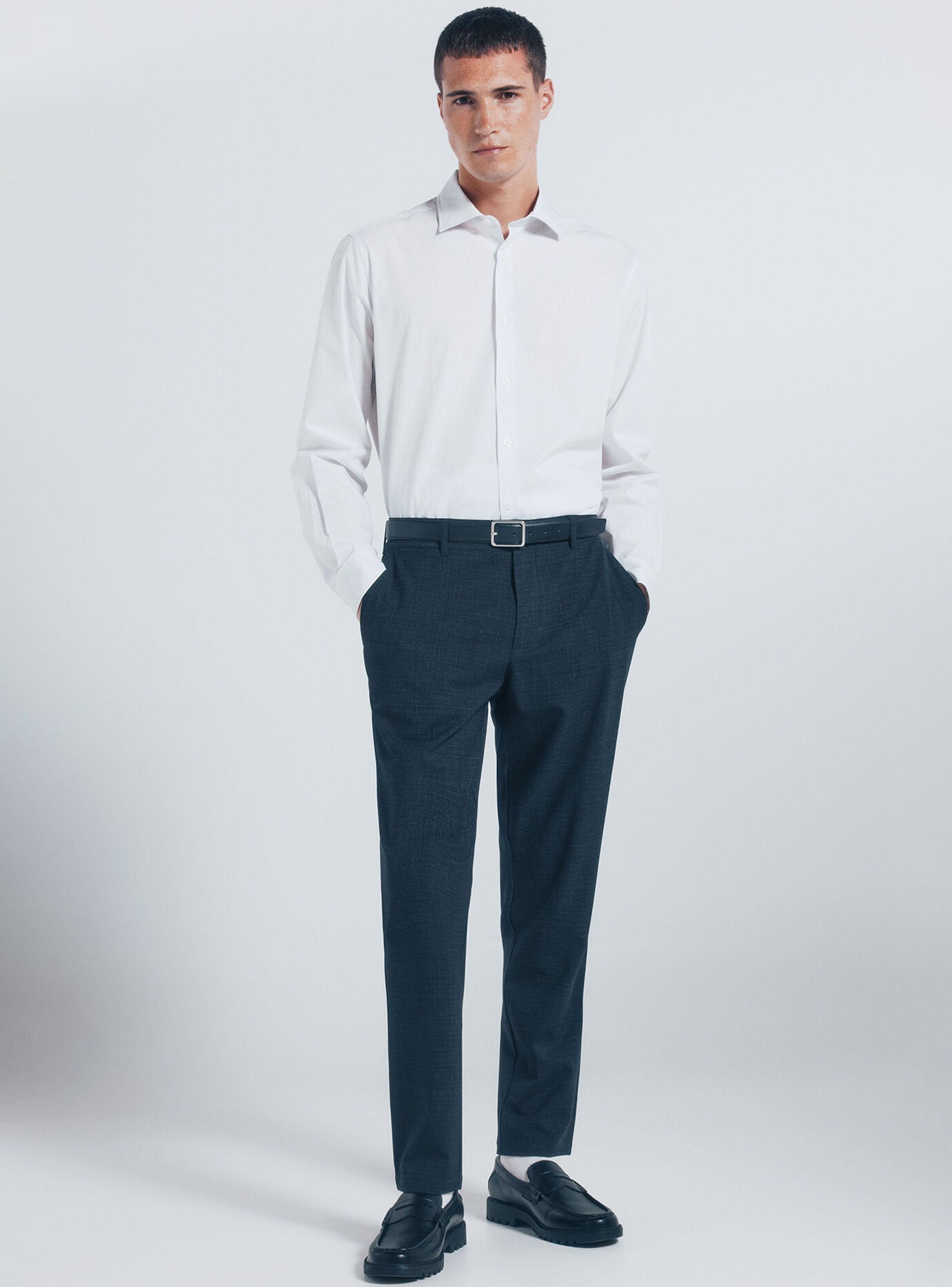 Polera Popelín Rayas Regular Fit-4