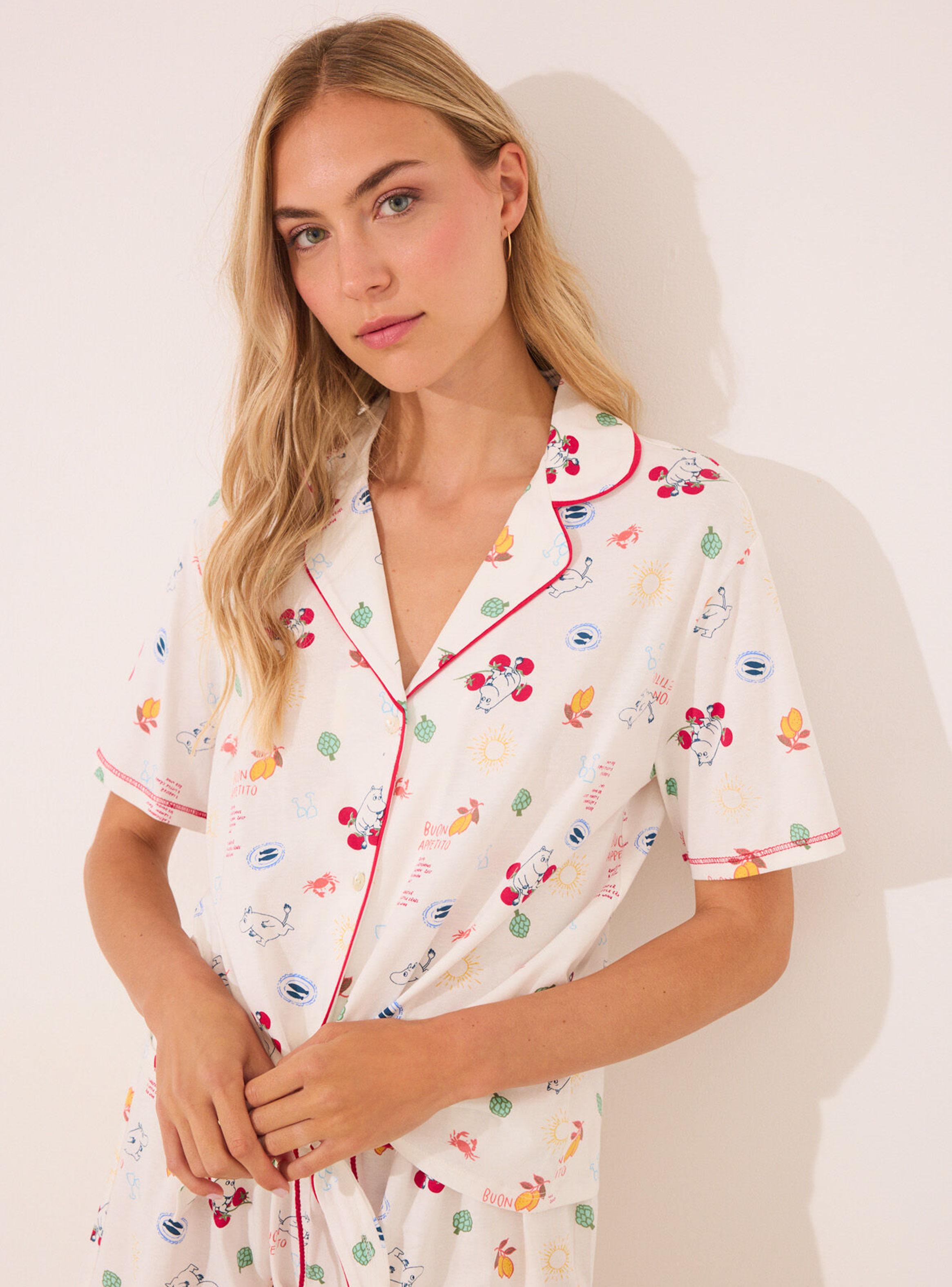 Pijama Camisero Corto Algodón Moomin-2