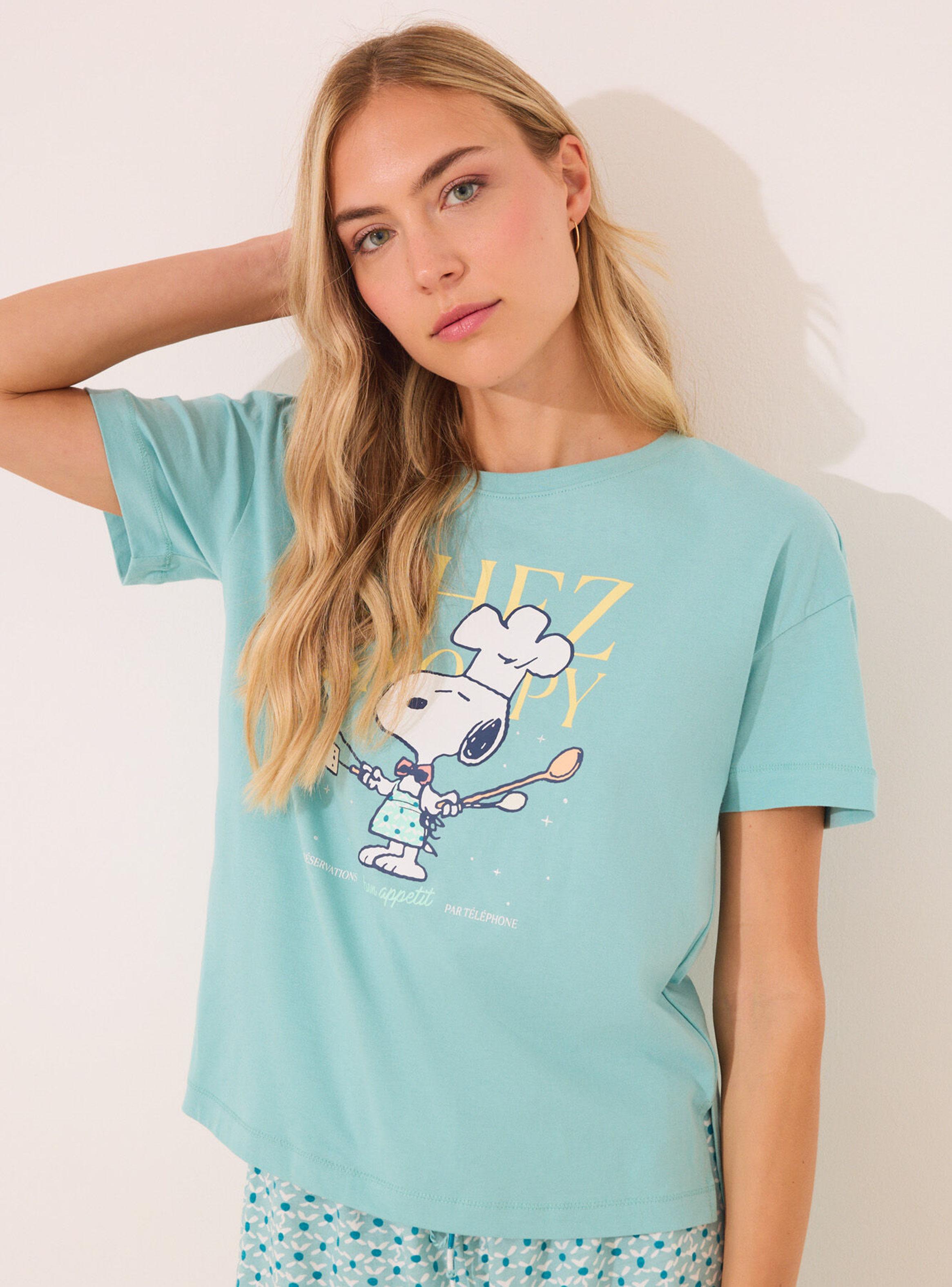 Pijama Corto Algodón Snoopy-2