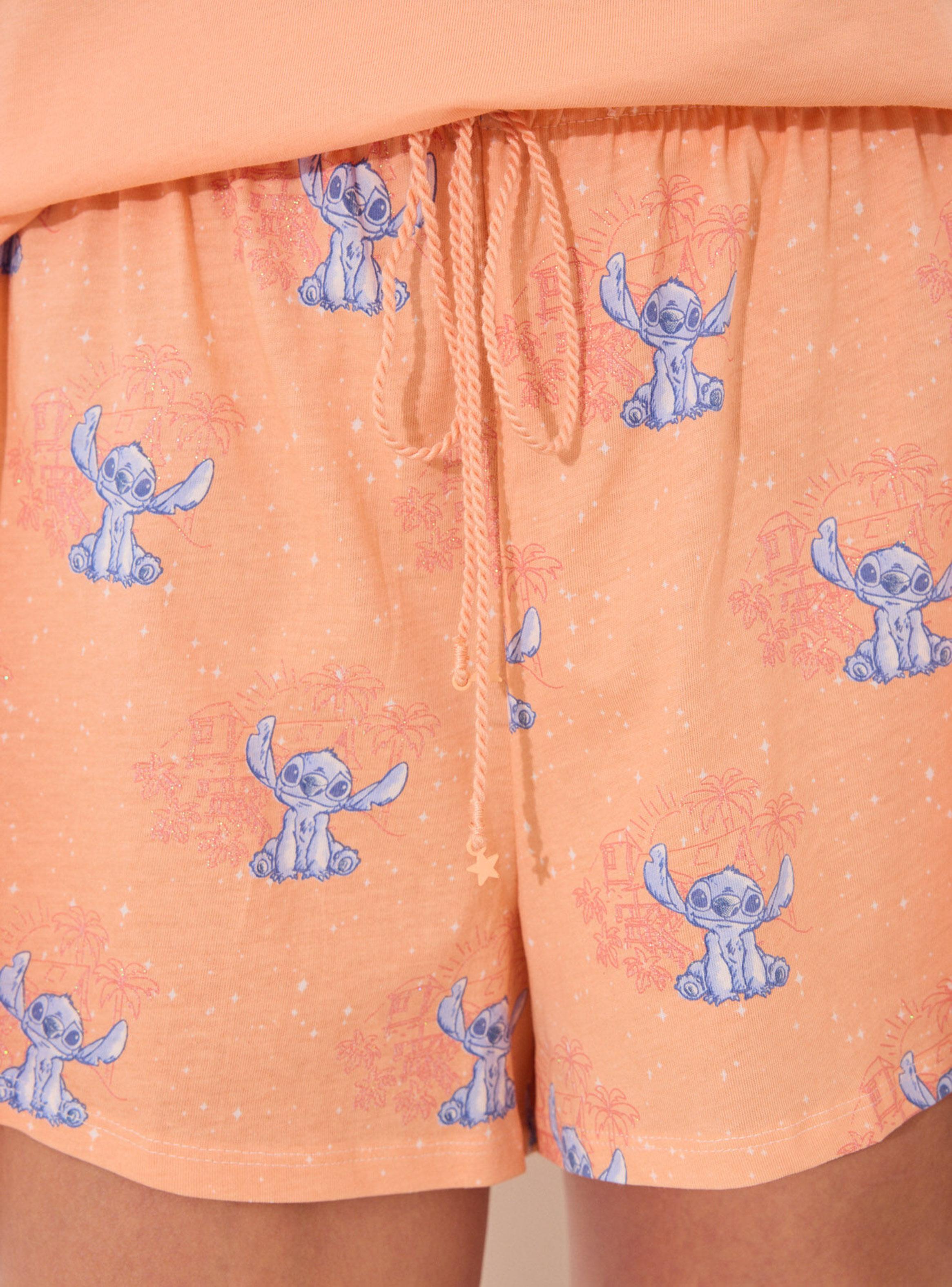 Pijama Corto Tirantes Naranja Lilo & Stitch-4