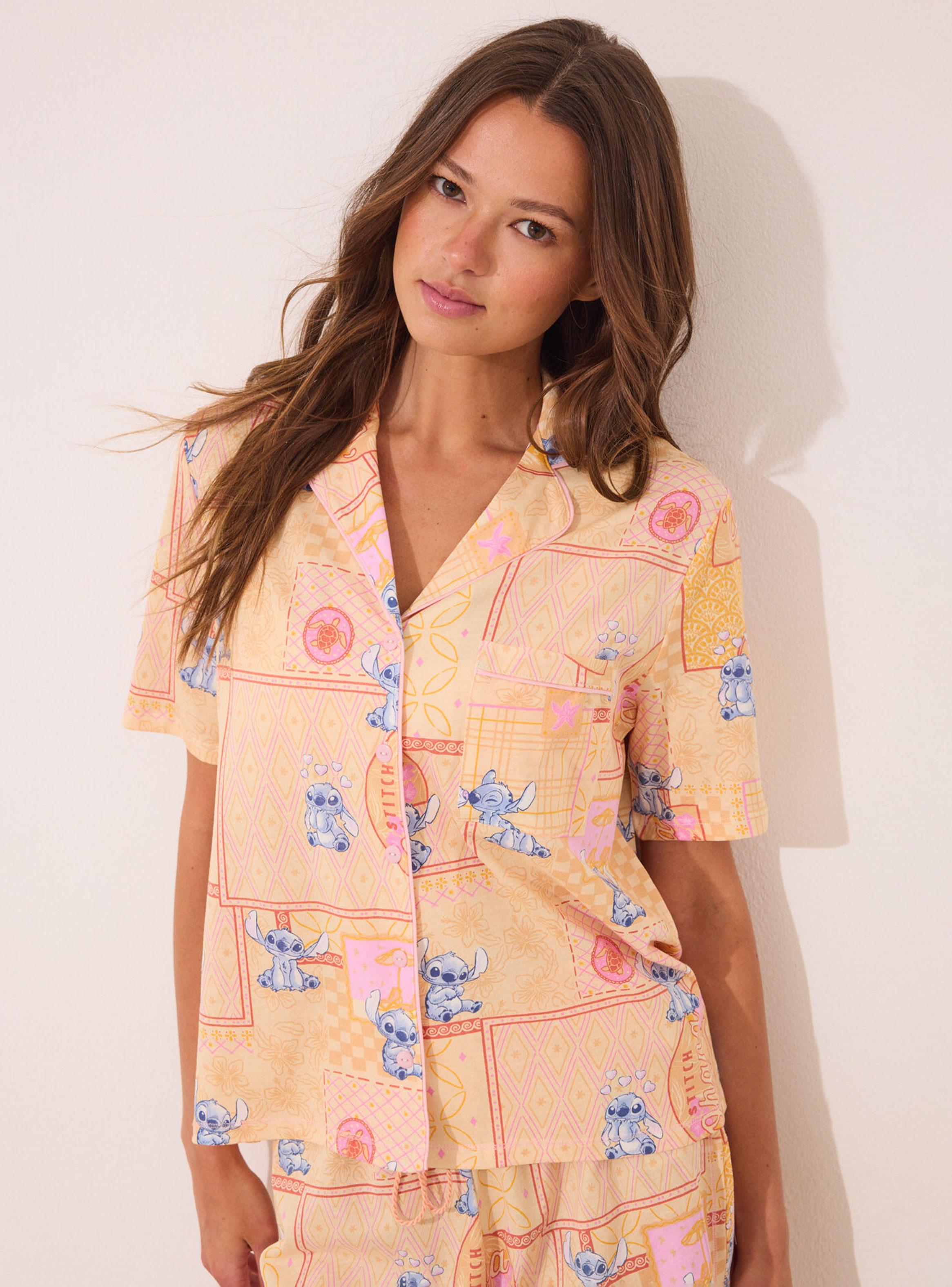 Pijama Corto Camisero Lilo & Stitch-2