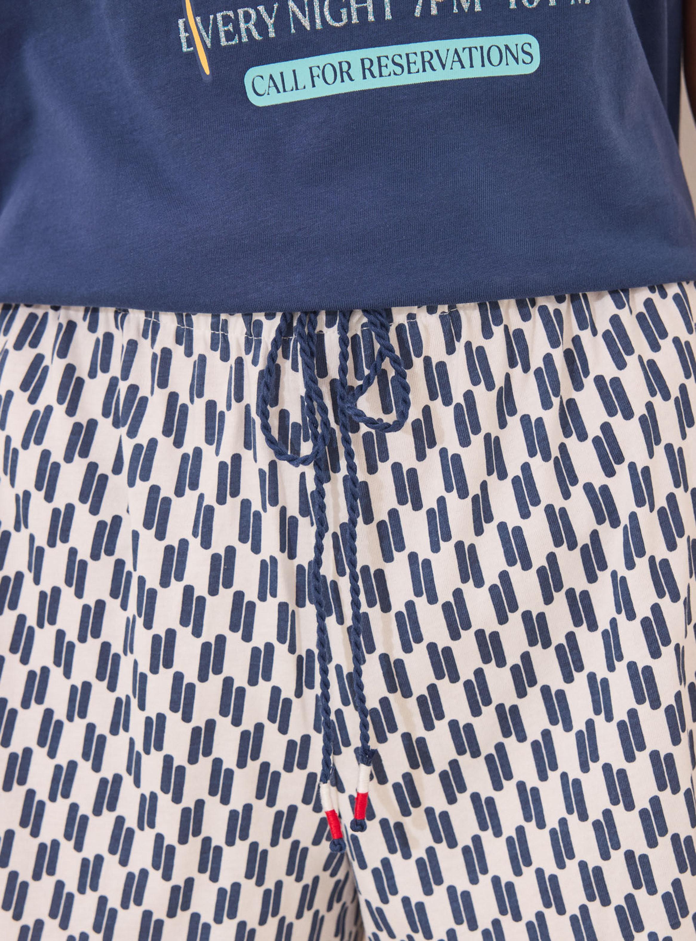 Pijama Corto Algodón Geométrico Snoopy-4