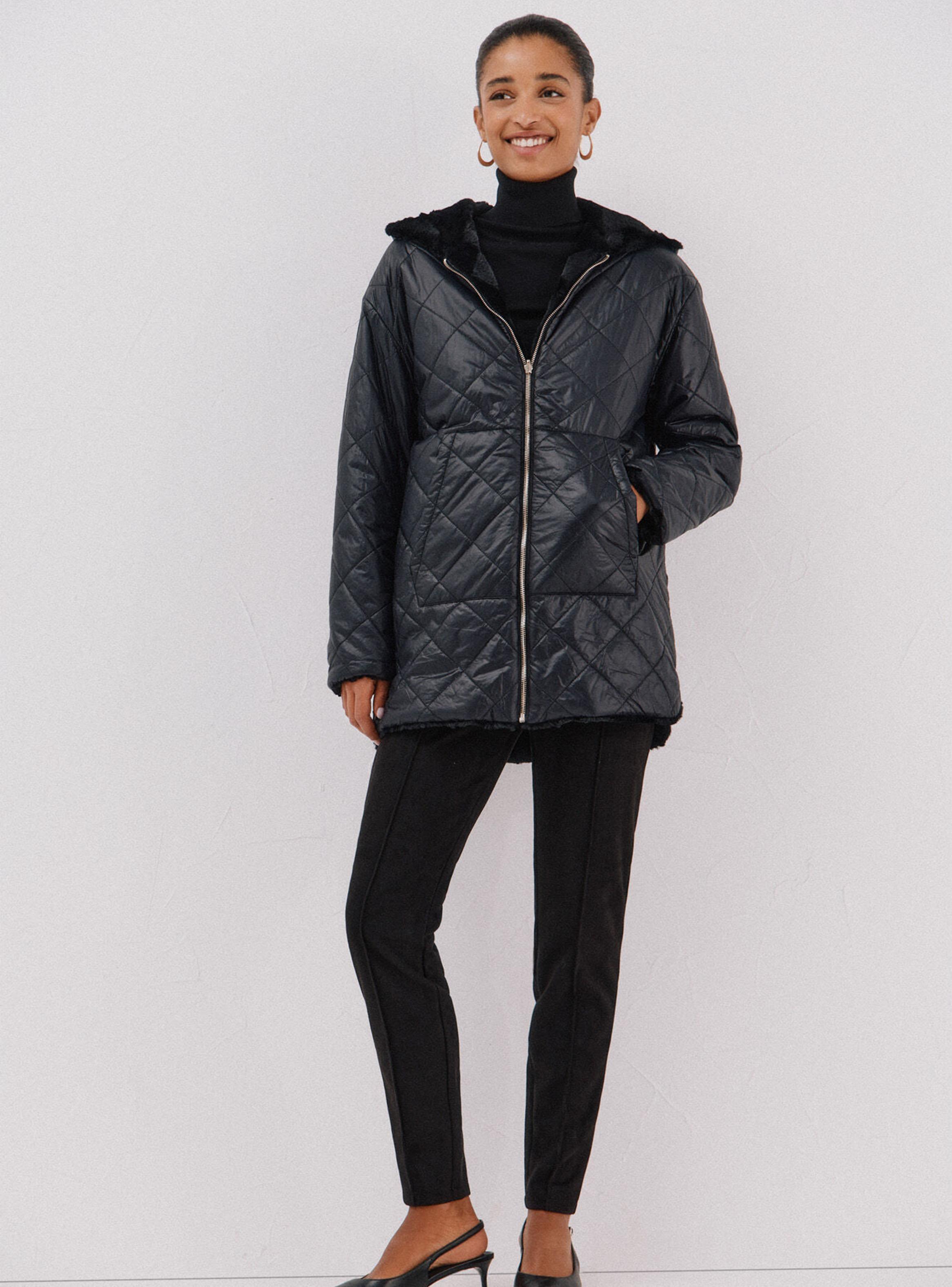 Parka Acolchada Reversible Efecto Pelo-4