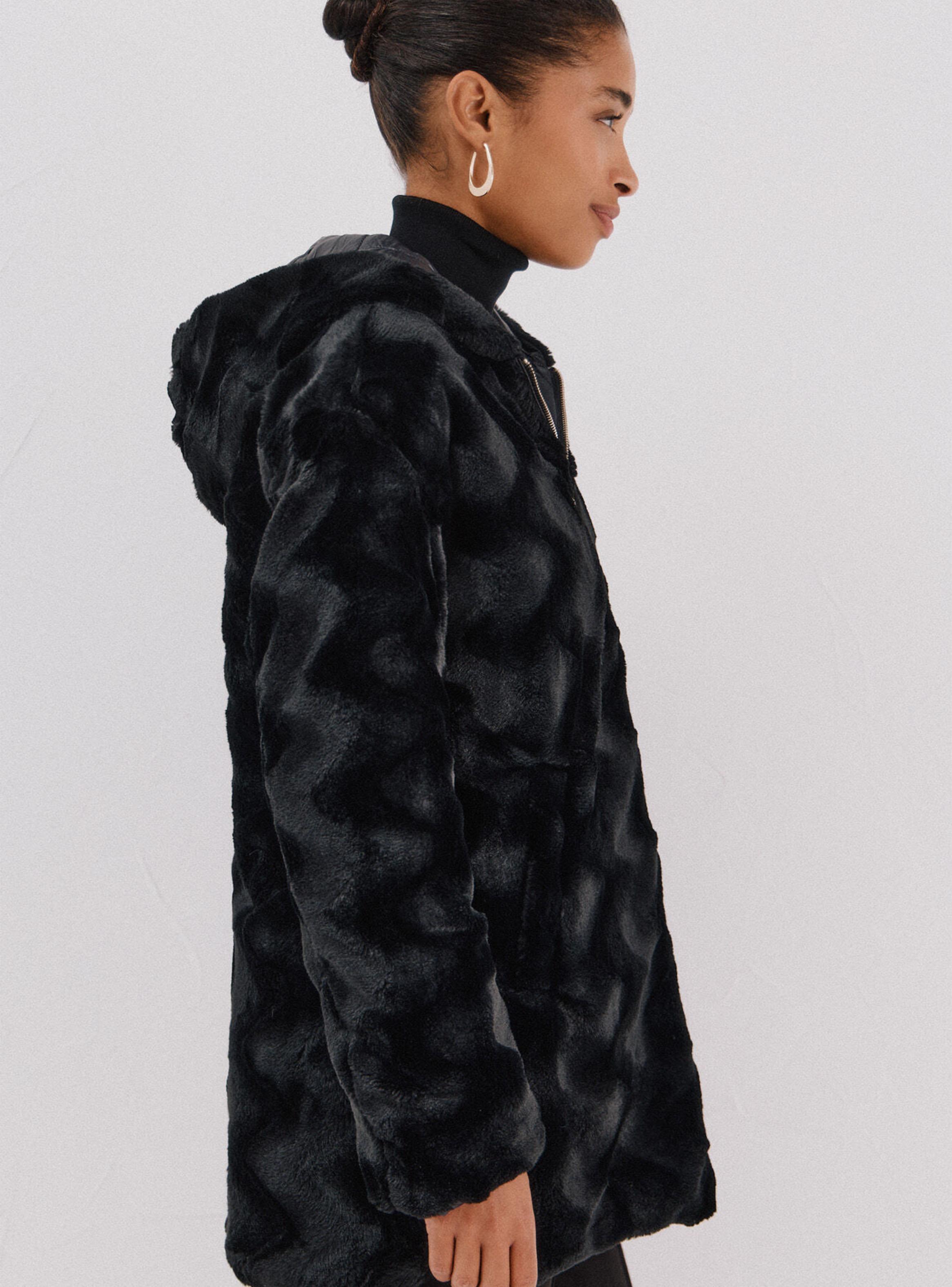 Parka Acolchada Reversible Efecto Pelo-3