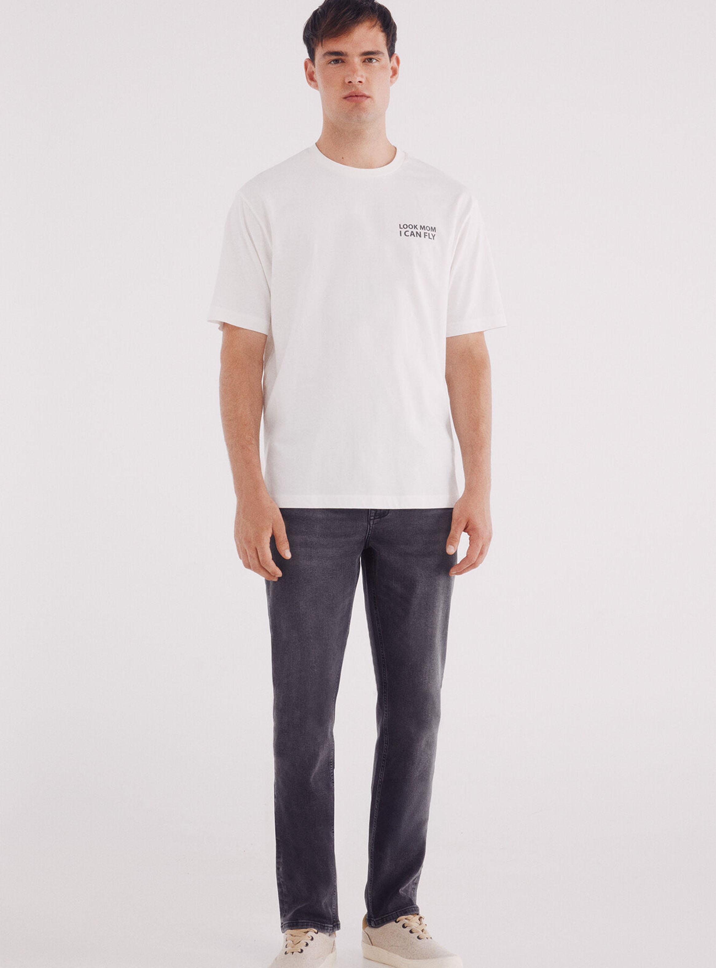 Jeans Gris Oscuro Slim Fit-4