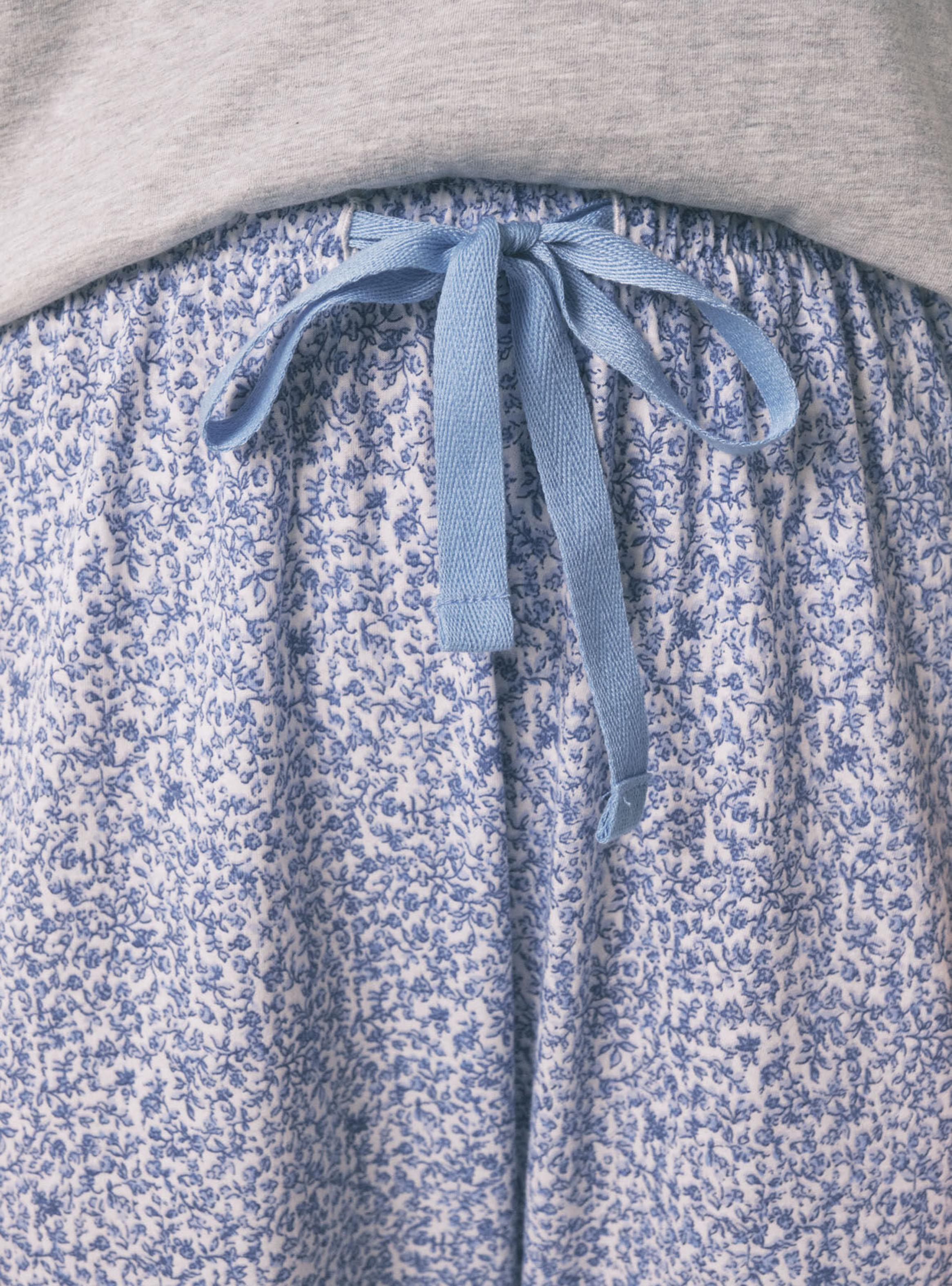 Pijama Largo Algodón Mickey Gris-4