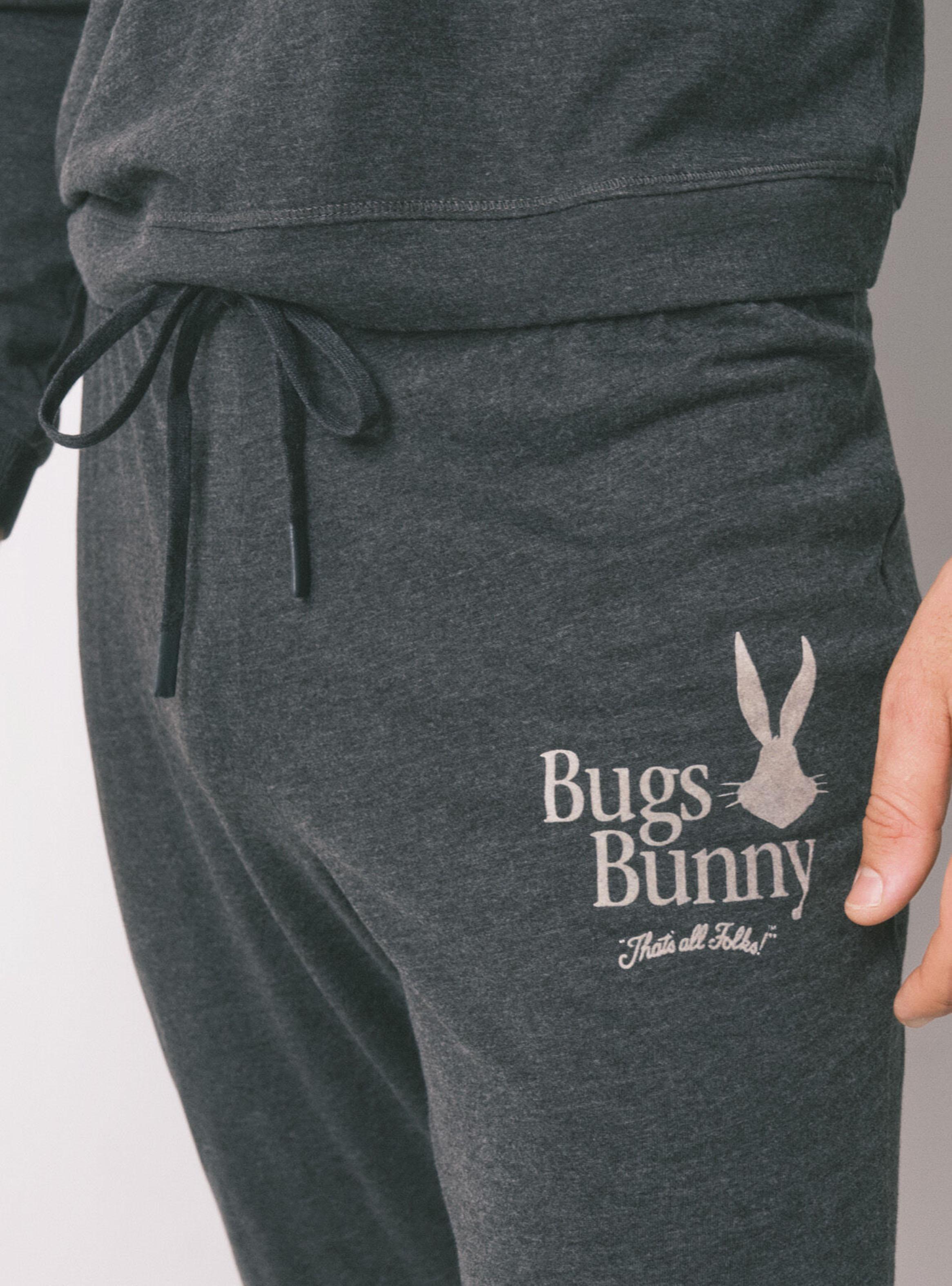 Pijama Largo Algodón Gris Bugs Bunny-5