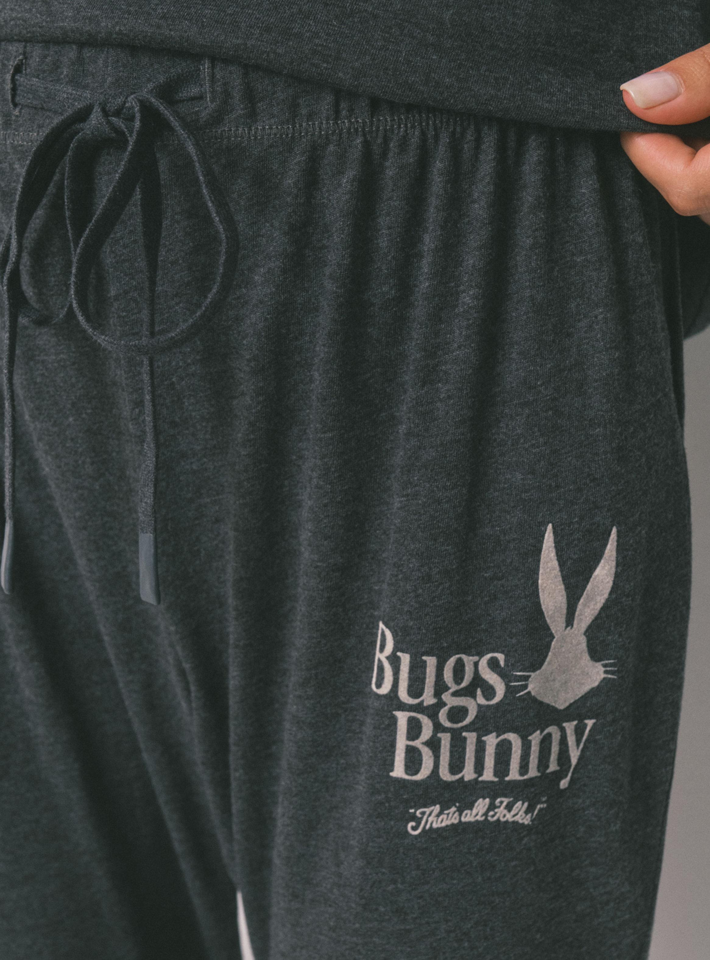 Pijama Largo Algodón Gris Bugs Bunny-5