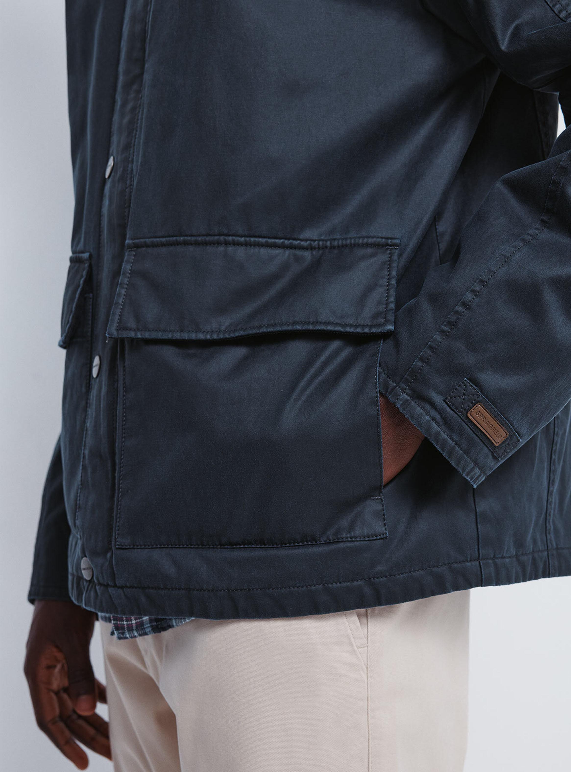 Parka Corta Cuello de Pana-3