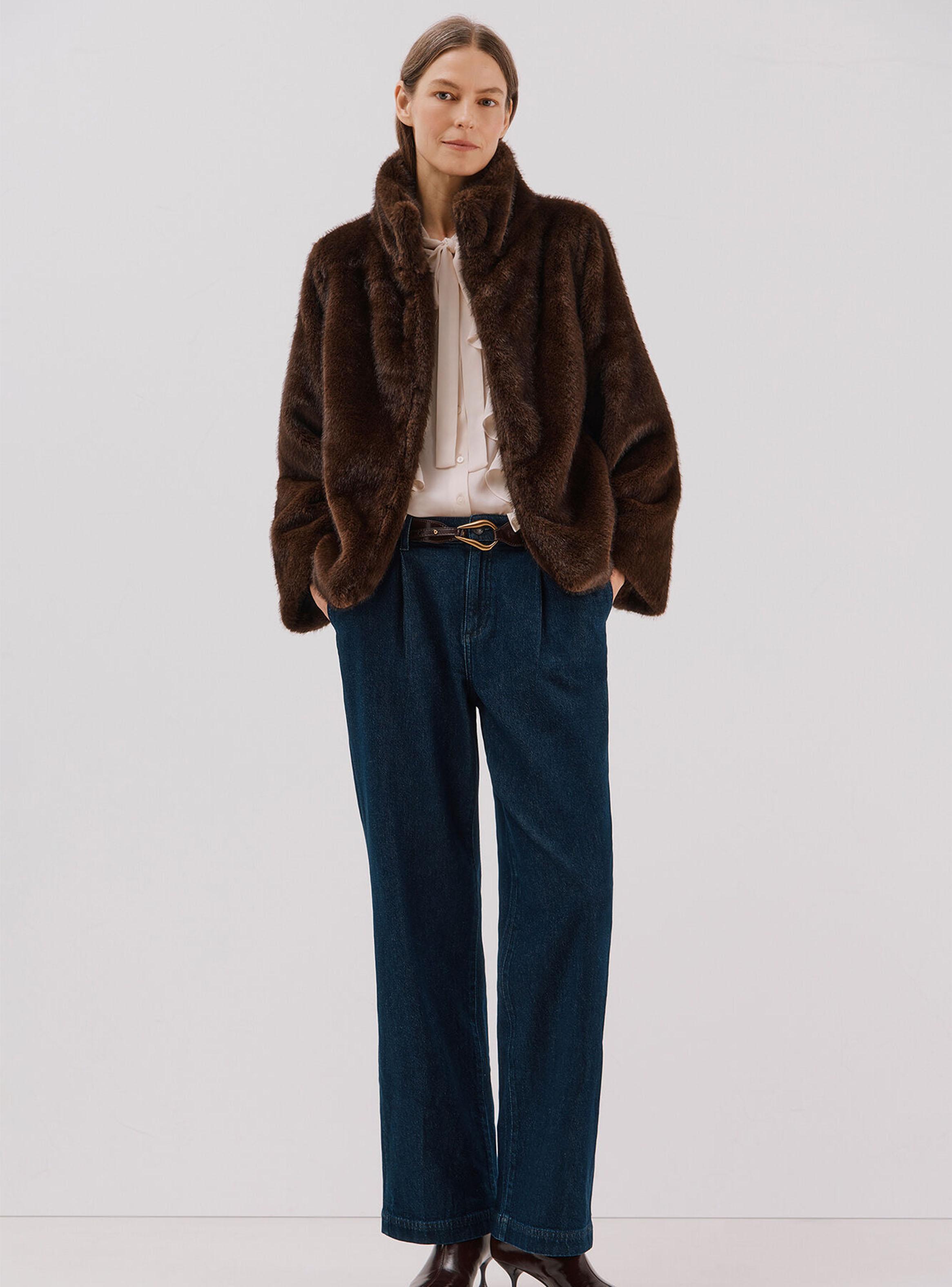 Chaqueta Efecto Pelo-4