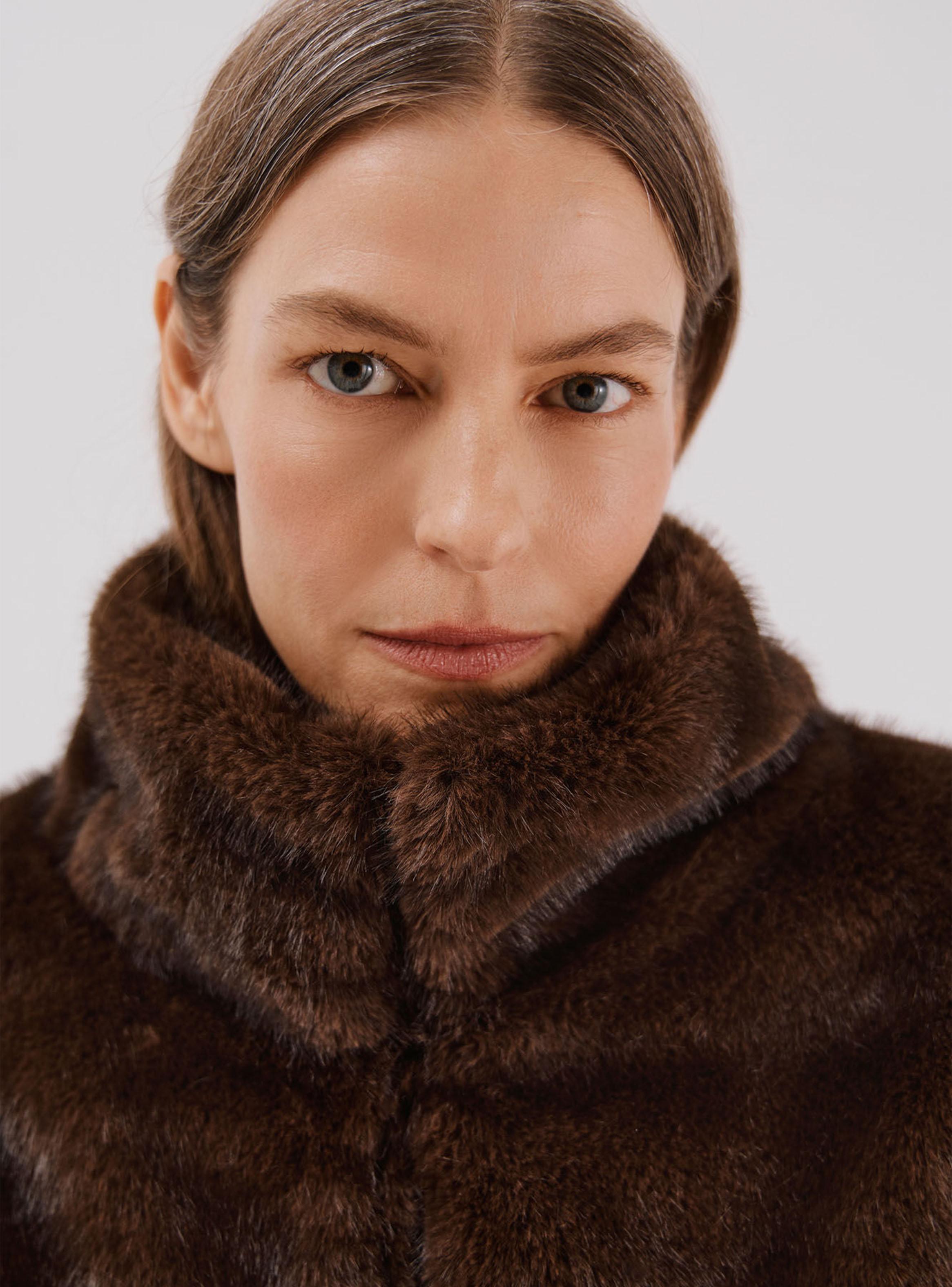 Chaqueta Efecto Pelo-3