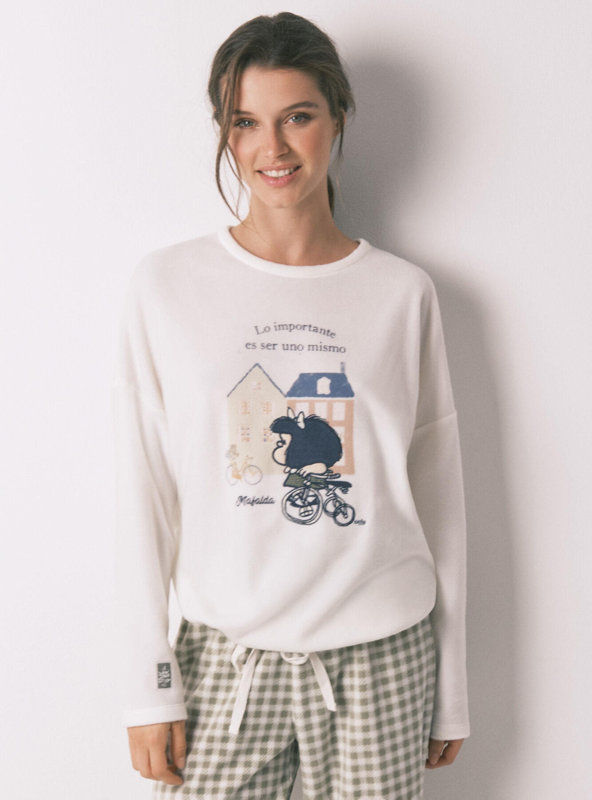 Pijama Camisero Largo Algodón Snoopy-3