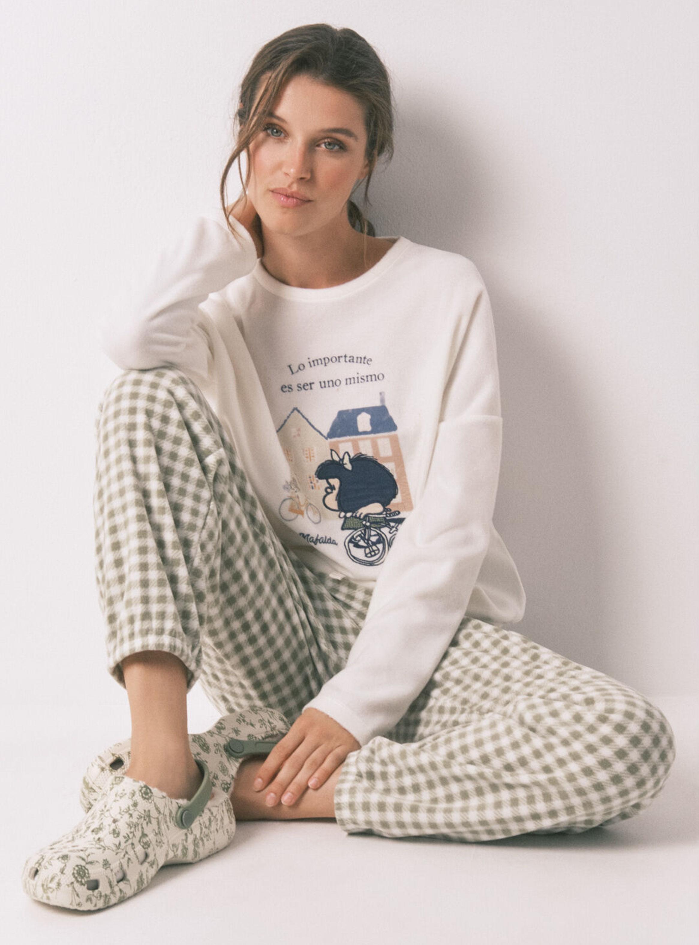 Pijama Camisero Largo Algodón Snoopy-2