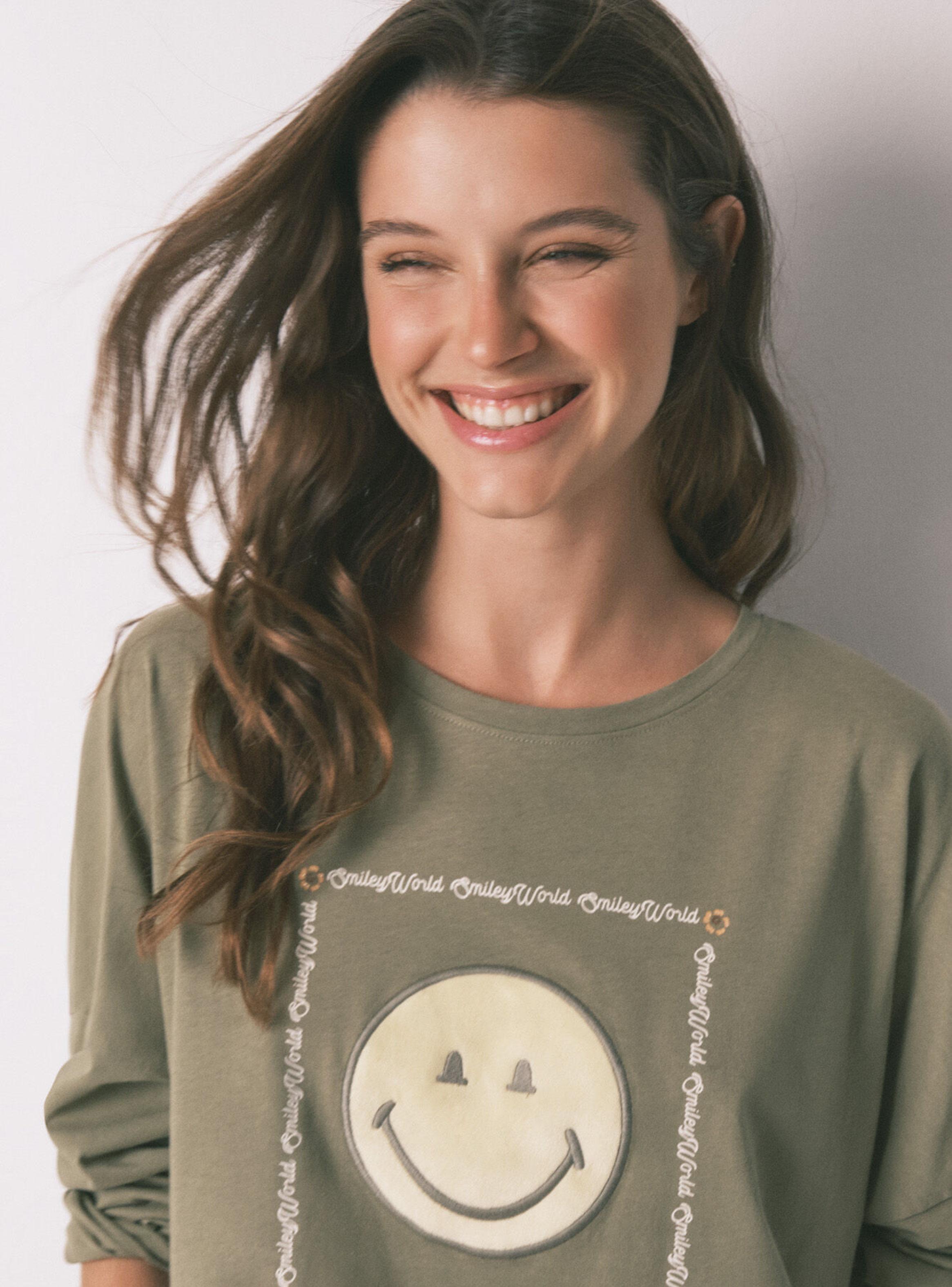 Pijama Largo Algodón Smiley-3