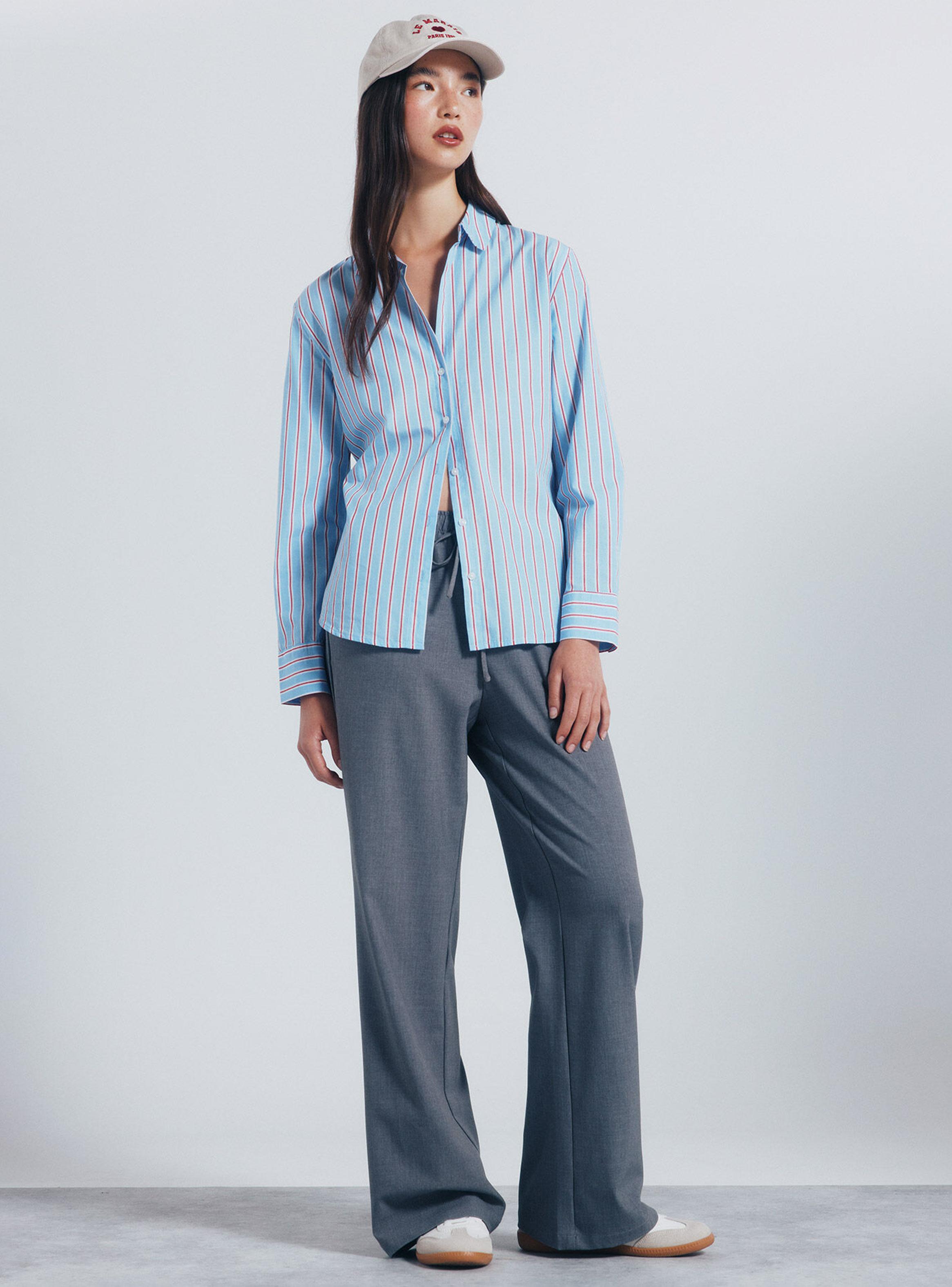 Camisa Rayas Larga-3