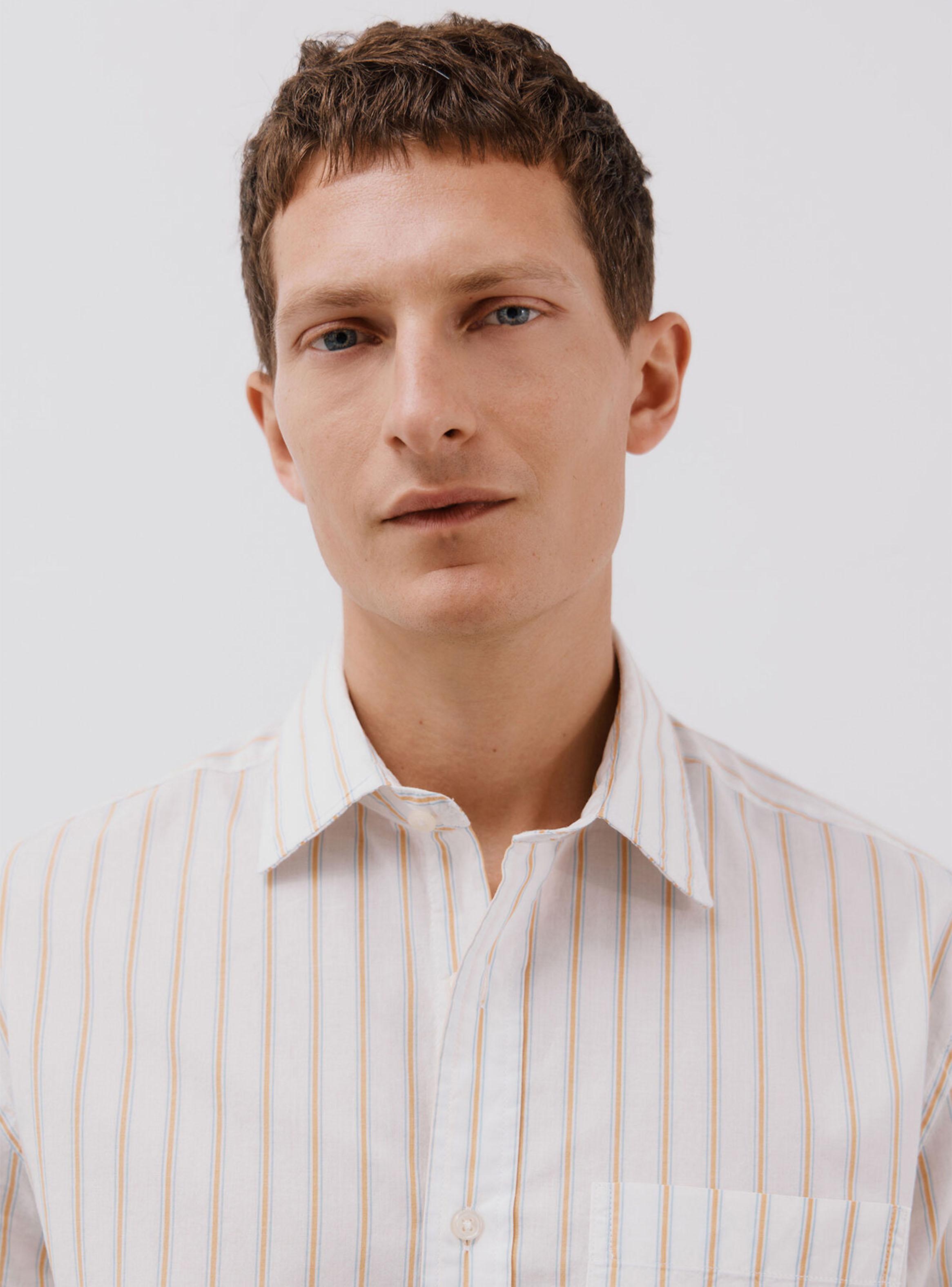 Camisa Print Rayas Popelín-3