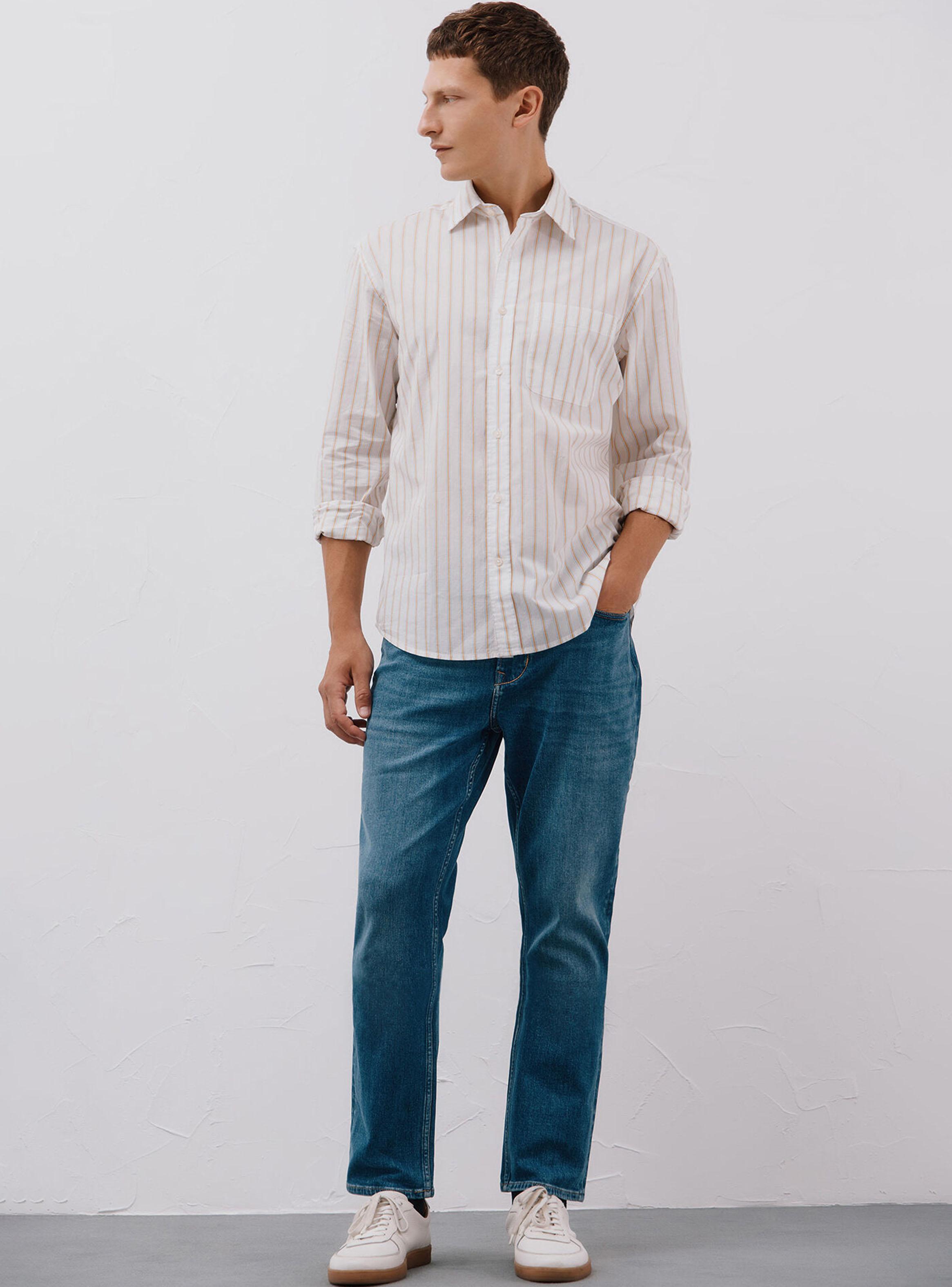 Camisa Print Rayas Popelín-5