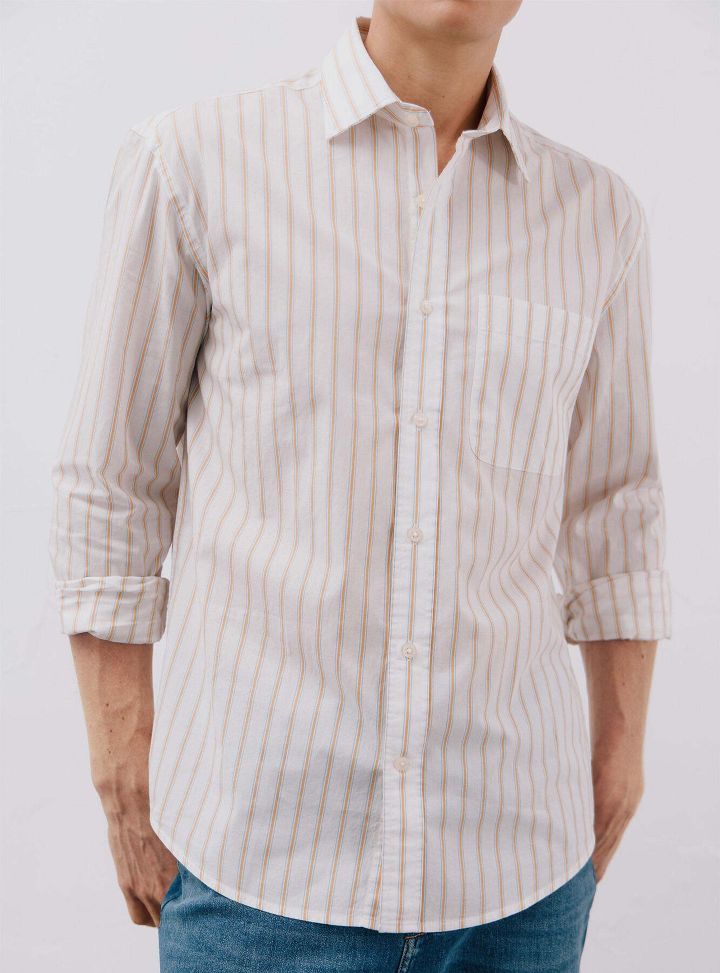 Camisa Print Rayas Popelín-4