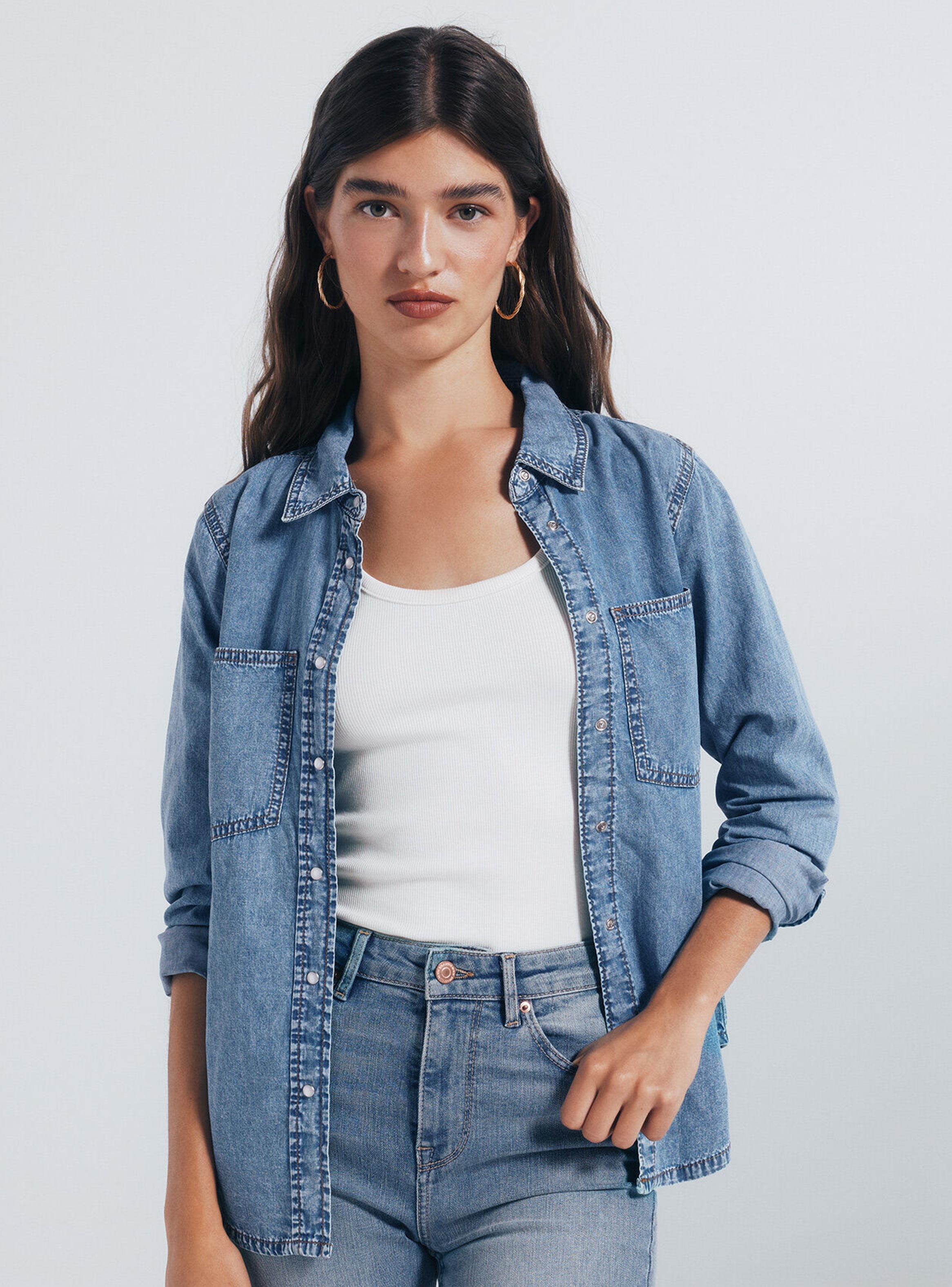 Camisa Vaquera Bolsillos-2