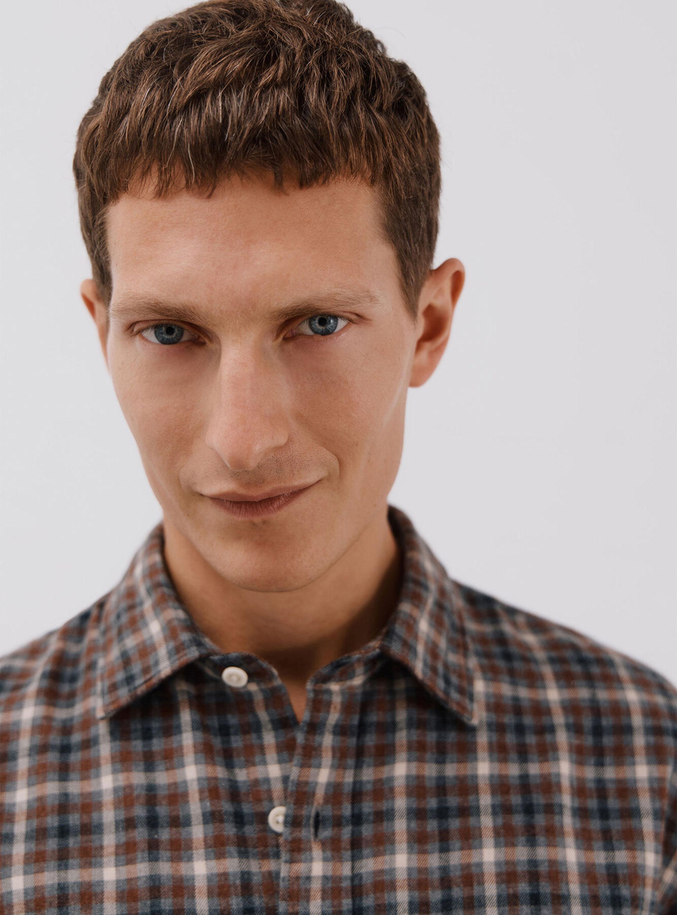 Camisa Casual Cuadros Tencel-3