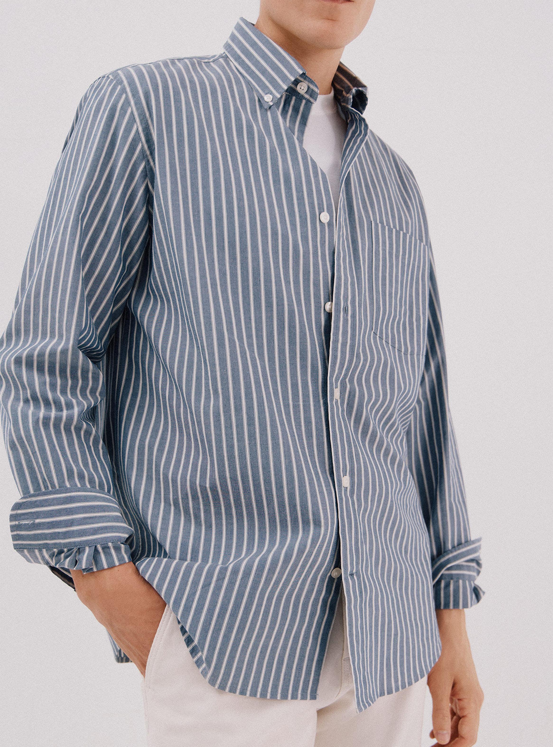 Camisa Rayas Estilo Popelín-2