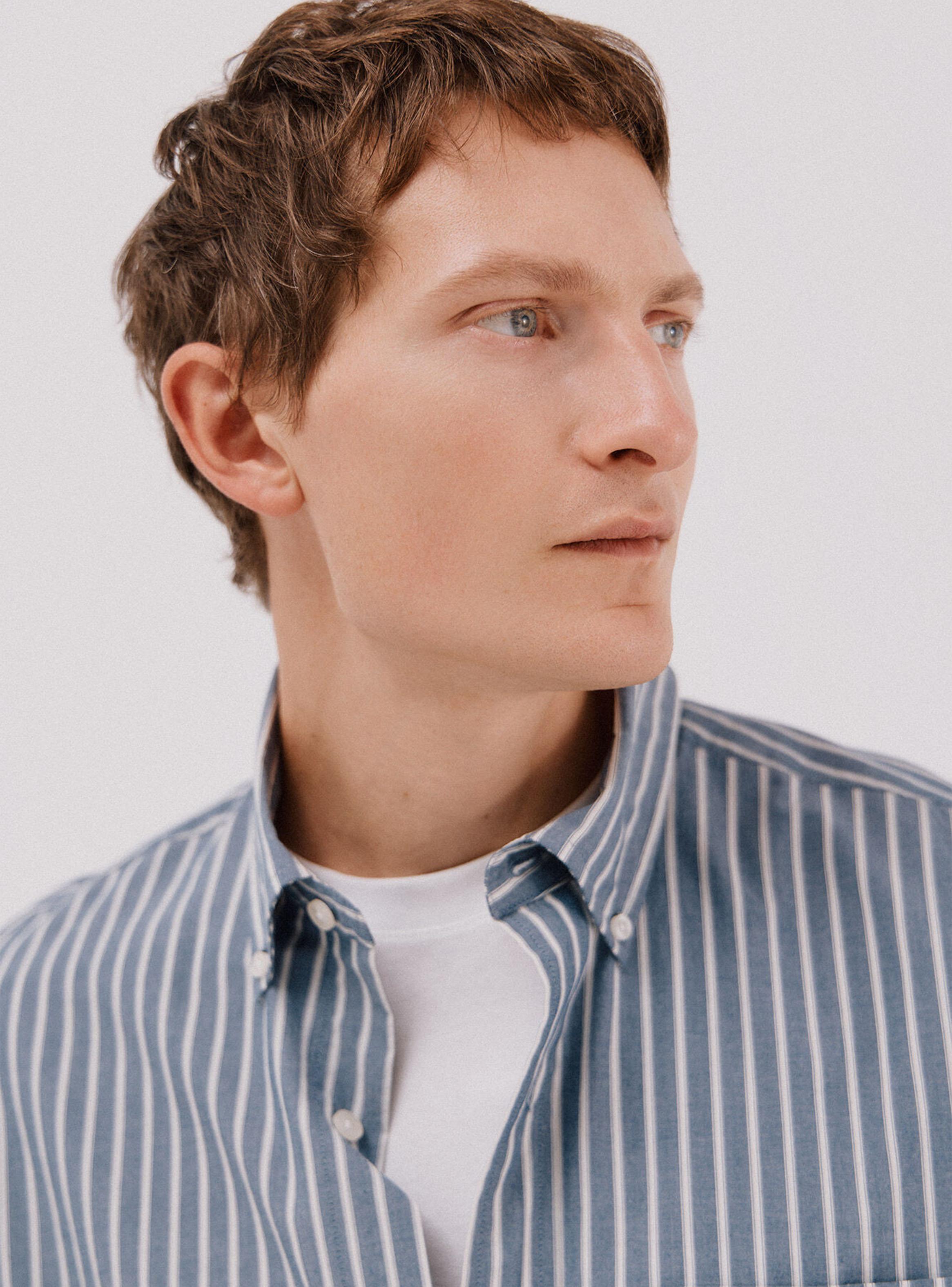 Camisa Rayas Estilo Popelín-3