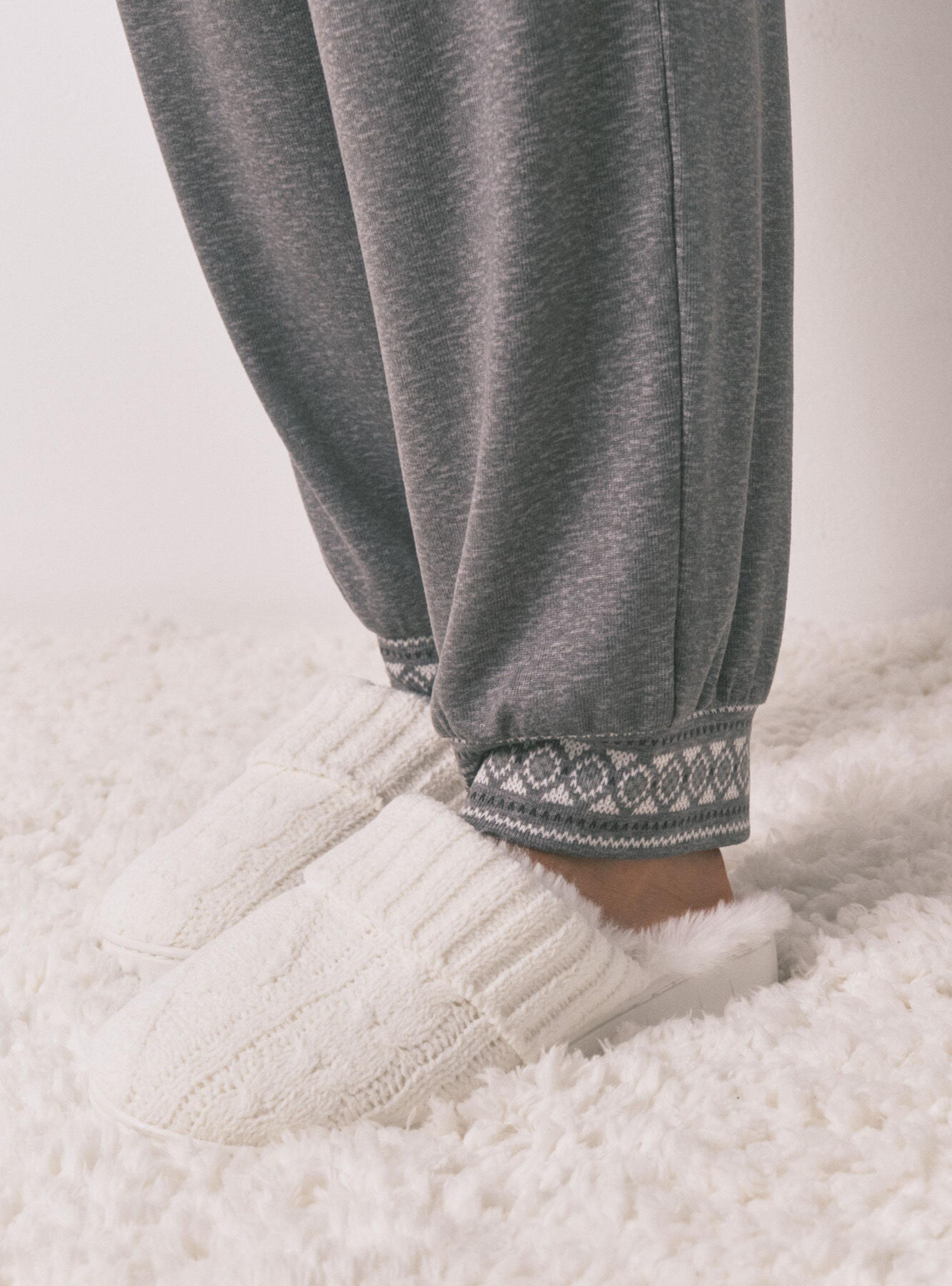 Pijama Largo Punto Suave Mickey-3