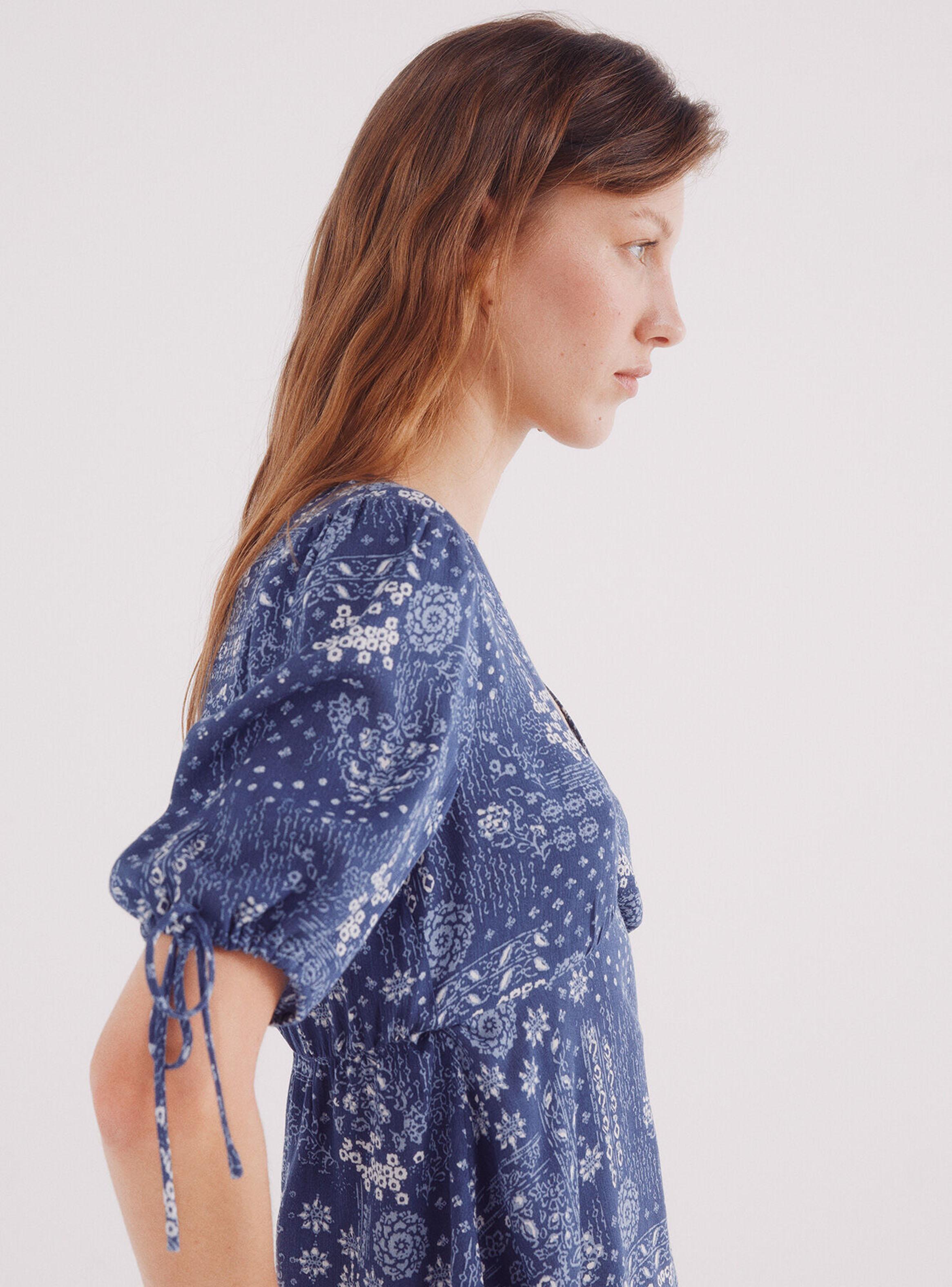 Blusa Lazos Mangas Estampada-2