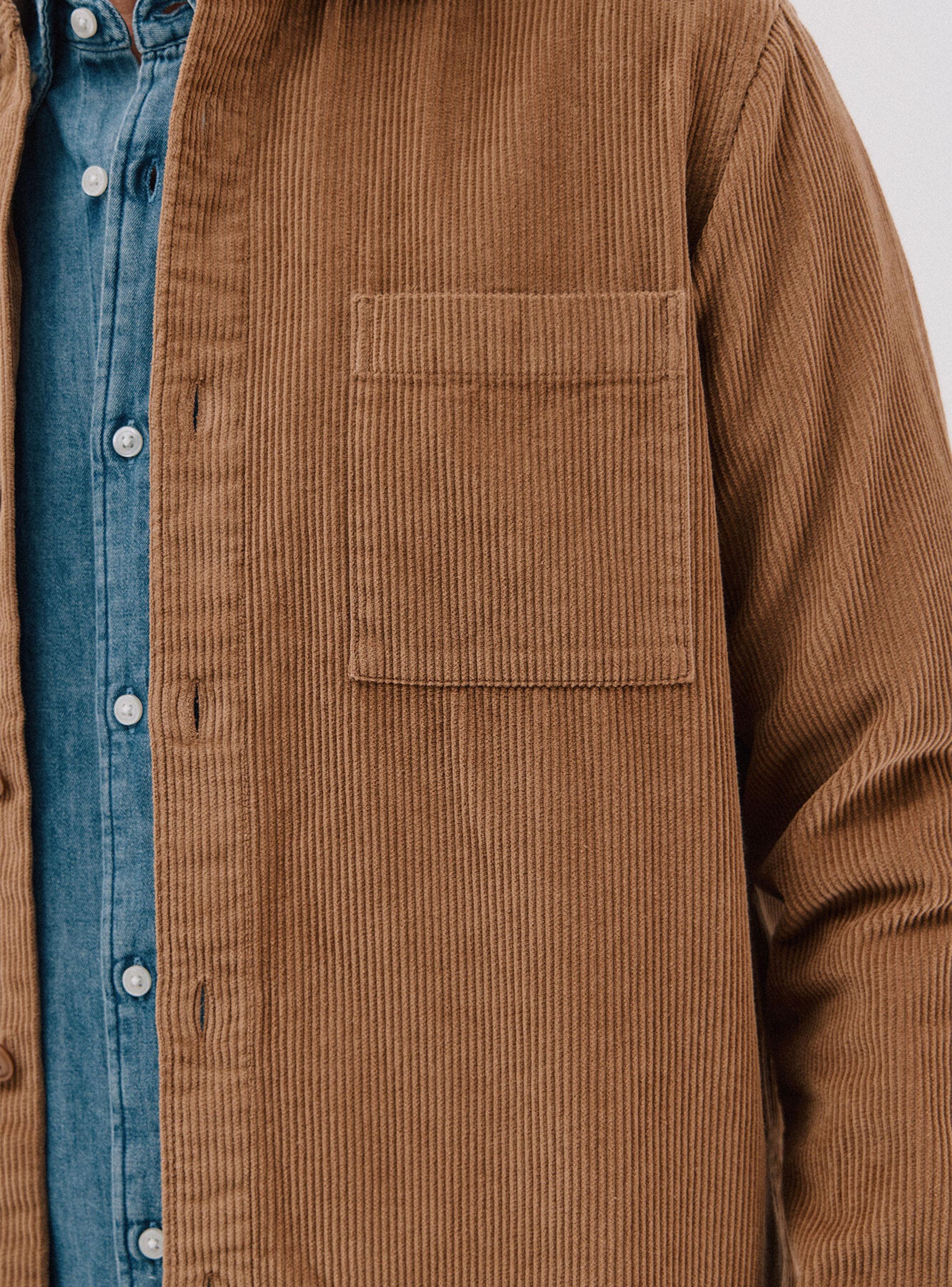 Sobrecamisa Casual Pana Botones-3