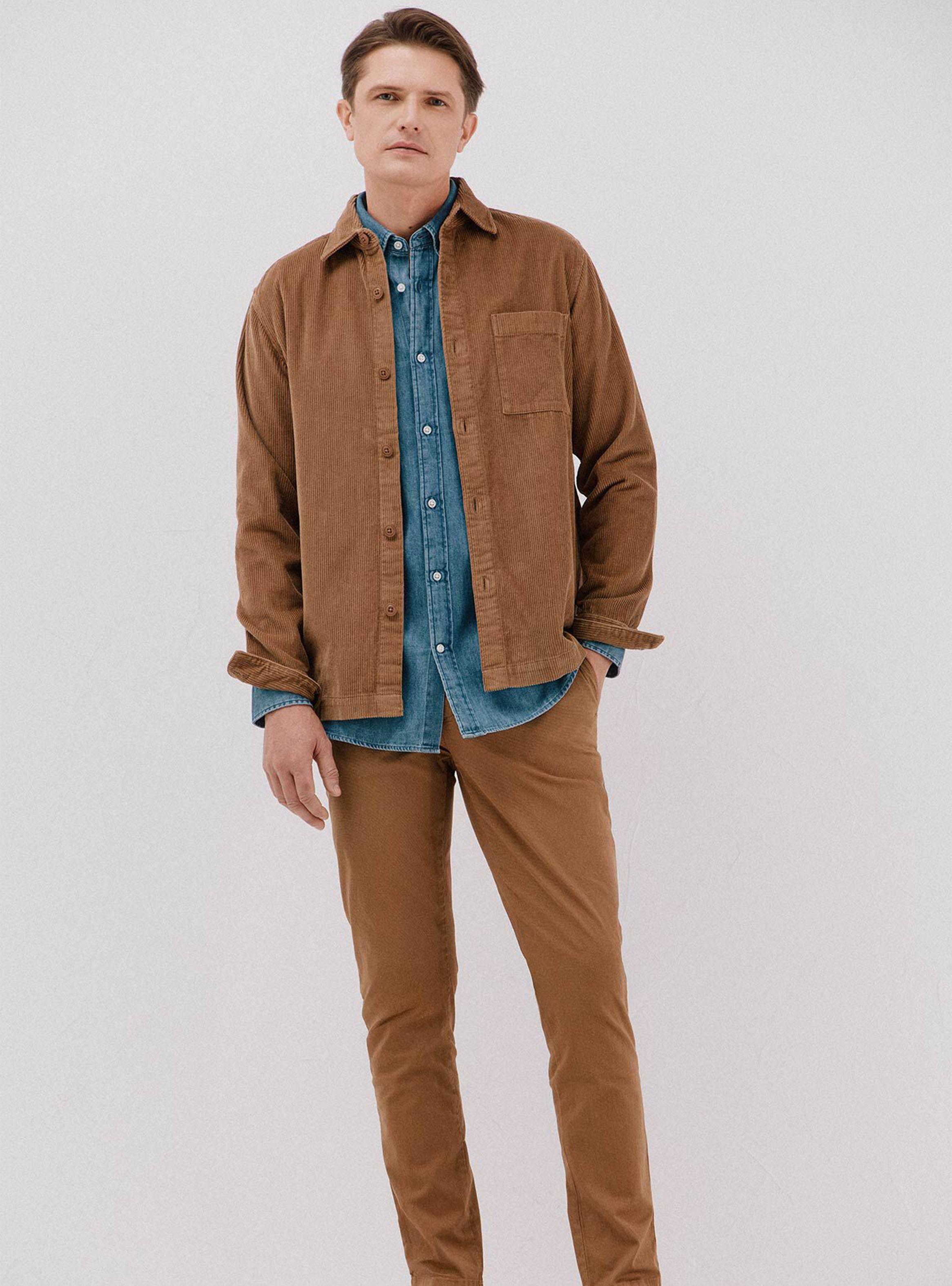 Sobrecamisa Casual Pana Botones-4