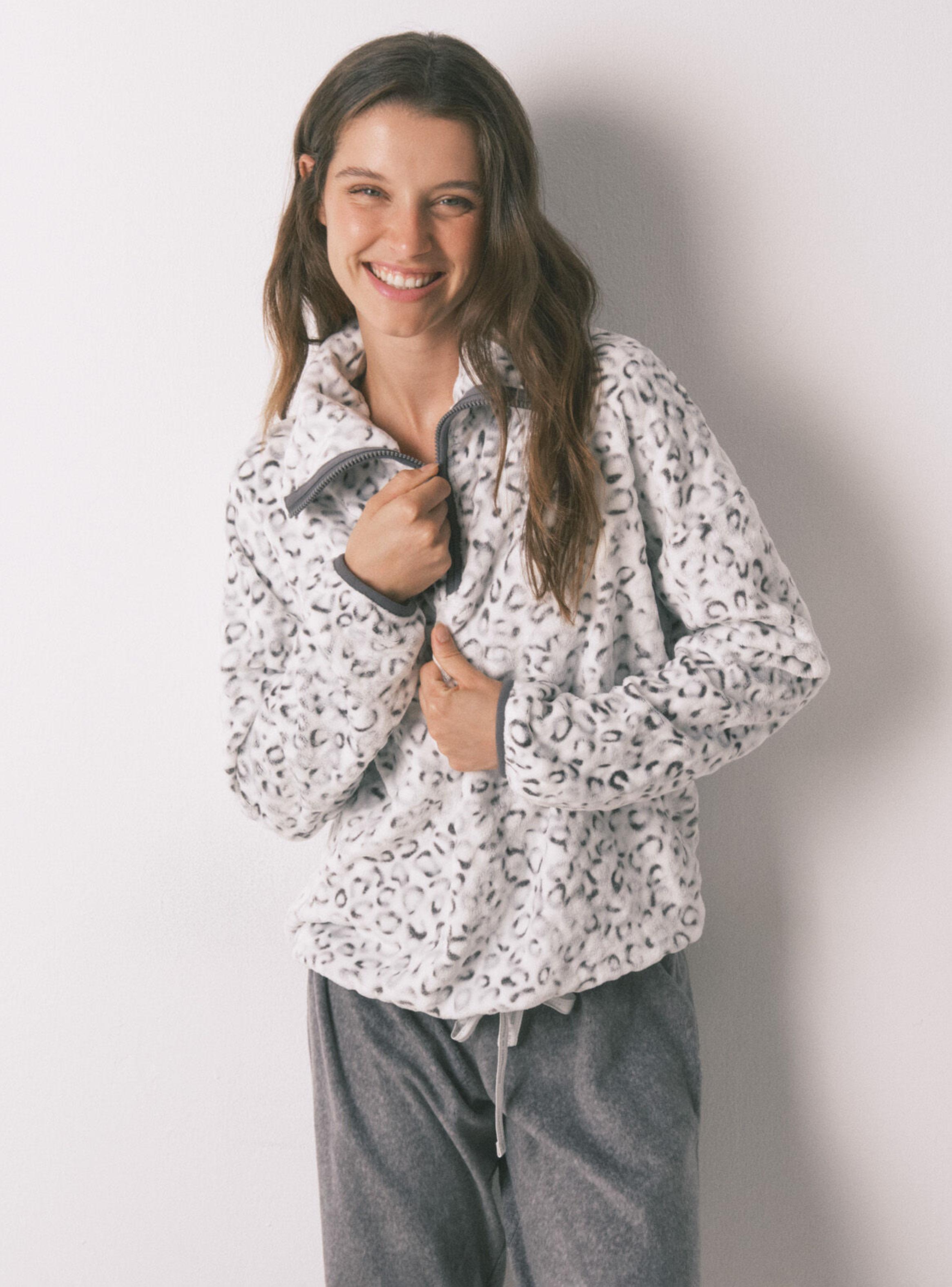 Pijama Largo Polar Animal Print-2