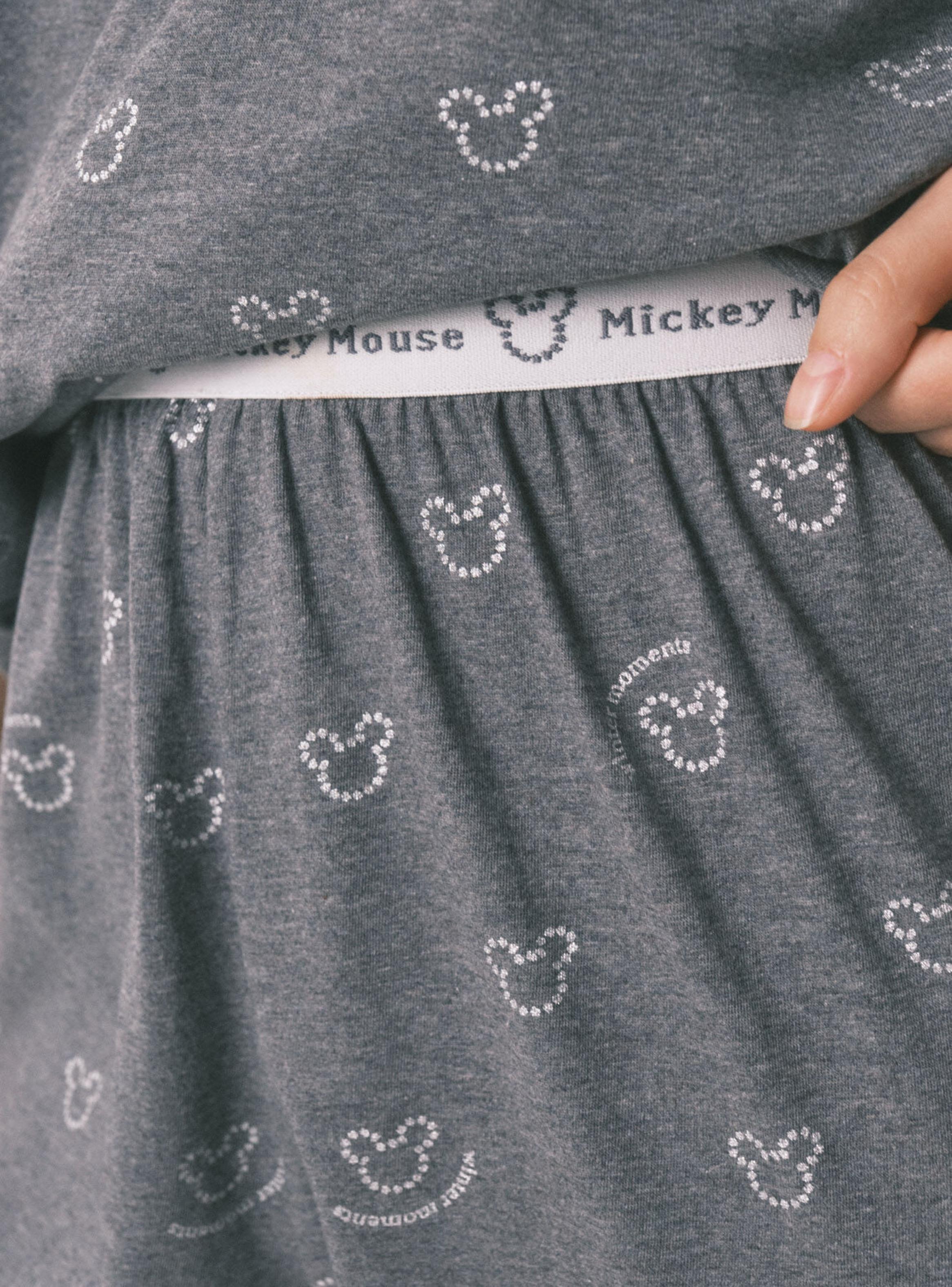 Pijama Largo Algodón Logo Mickey-4