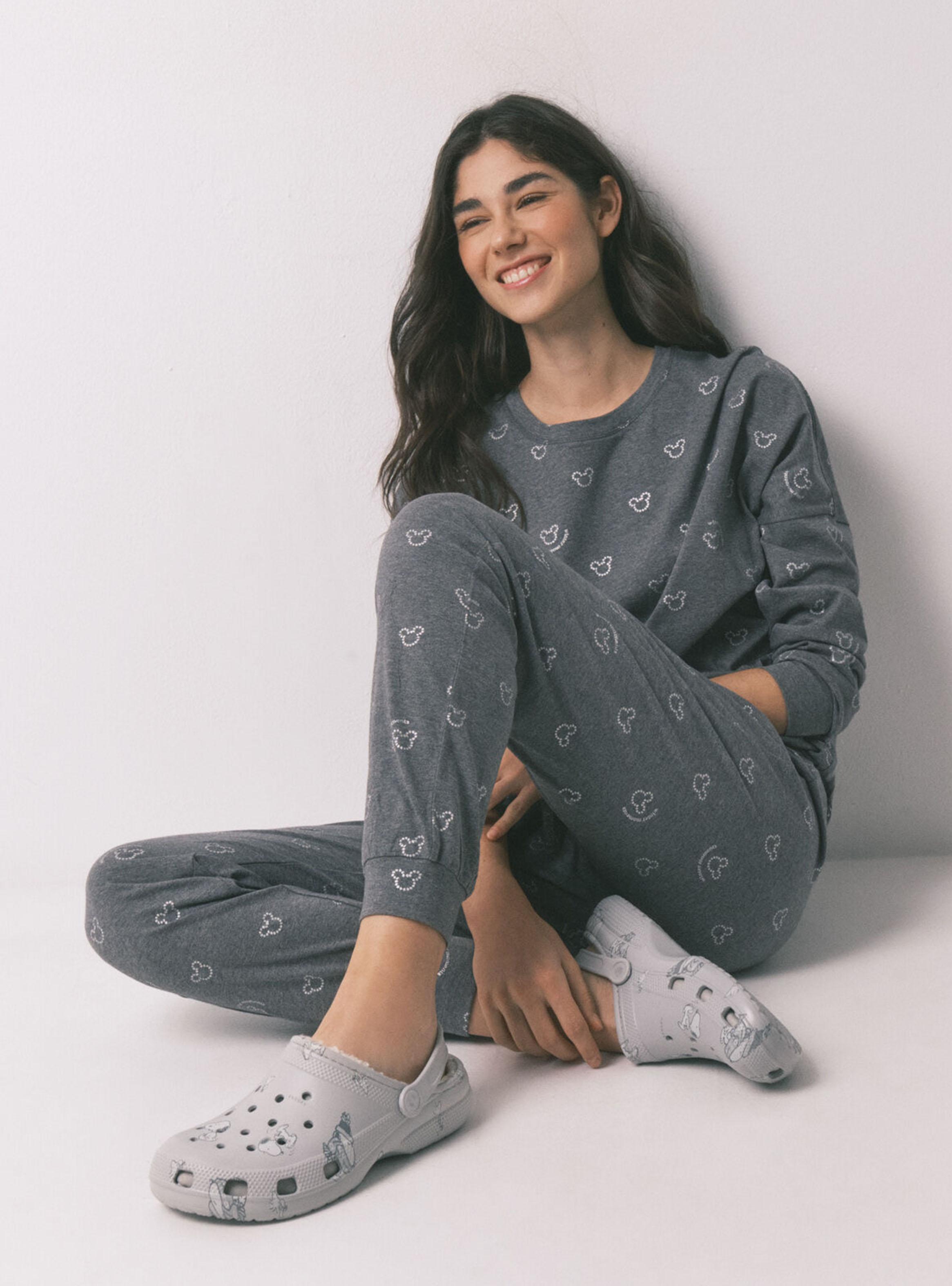 Pijama Largo Algodón Logo Mickey-5